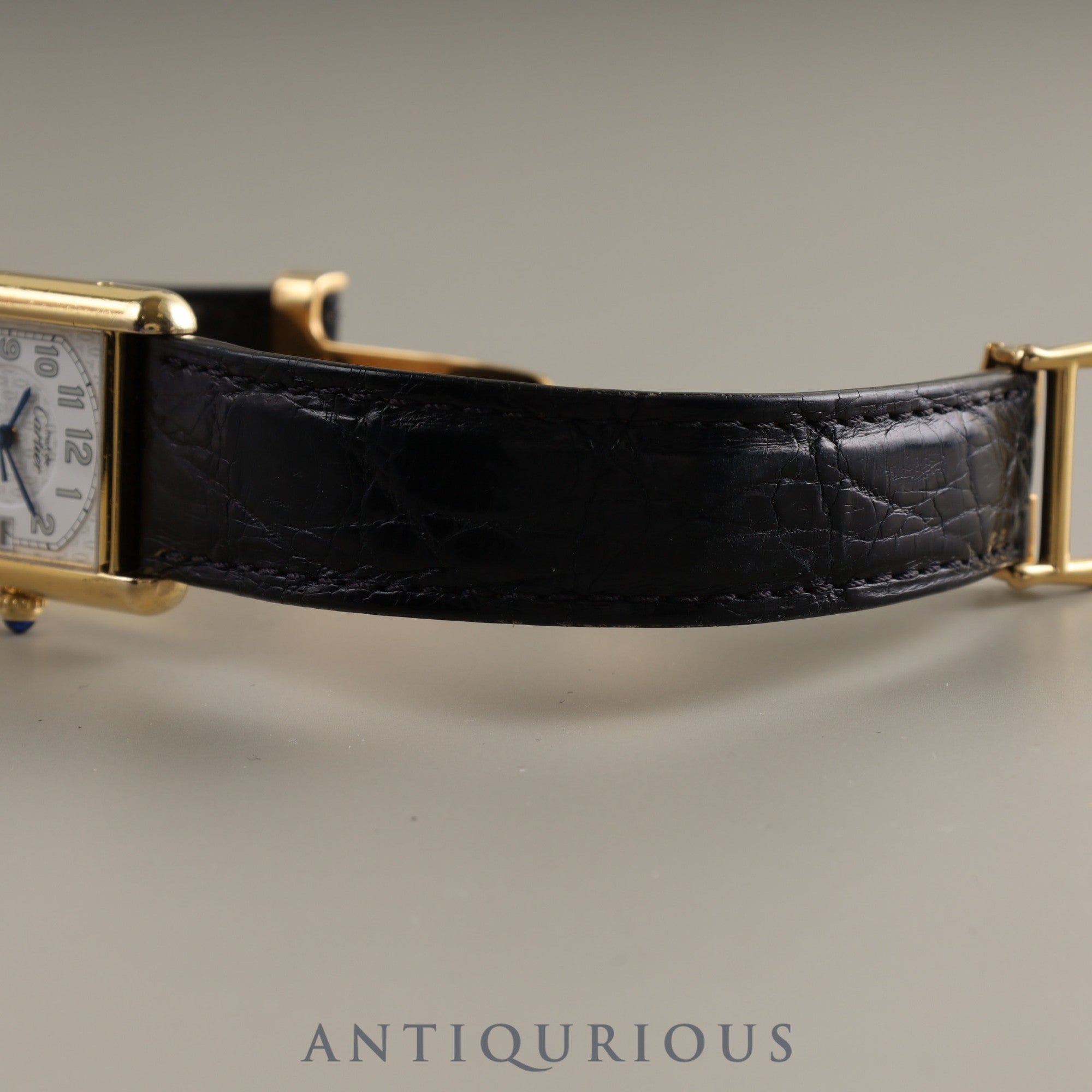 Cartier Must Tank GM (XL) Date QZ 2413 SV925 Leather Genuine Buckle Telephone Dial Dial Complete Cartier Boutique Service