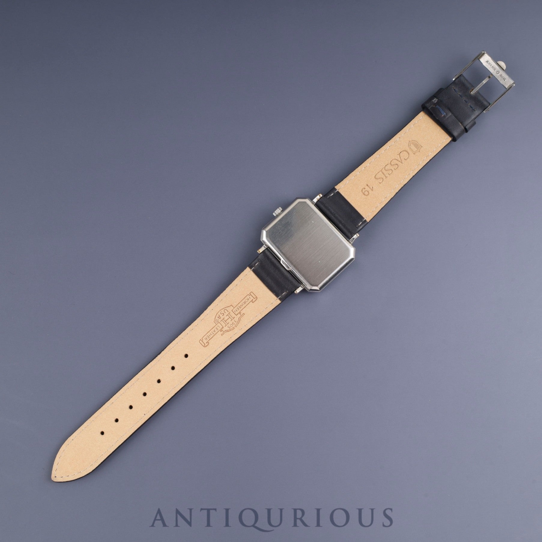 Omega De Ville 5110379 Manual winding SS Leather Genuine buckle (SS) Navy dial Overhauled