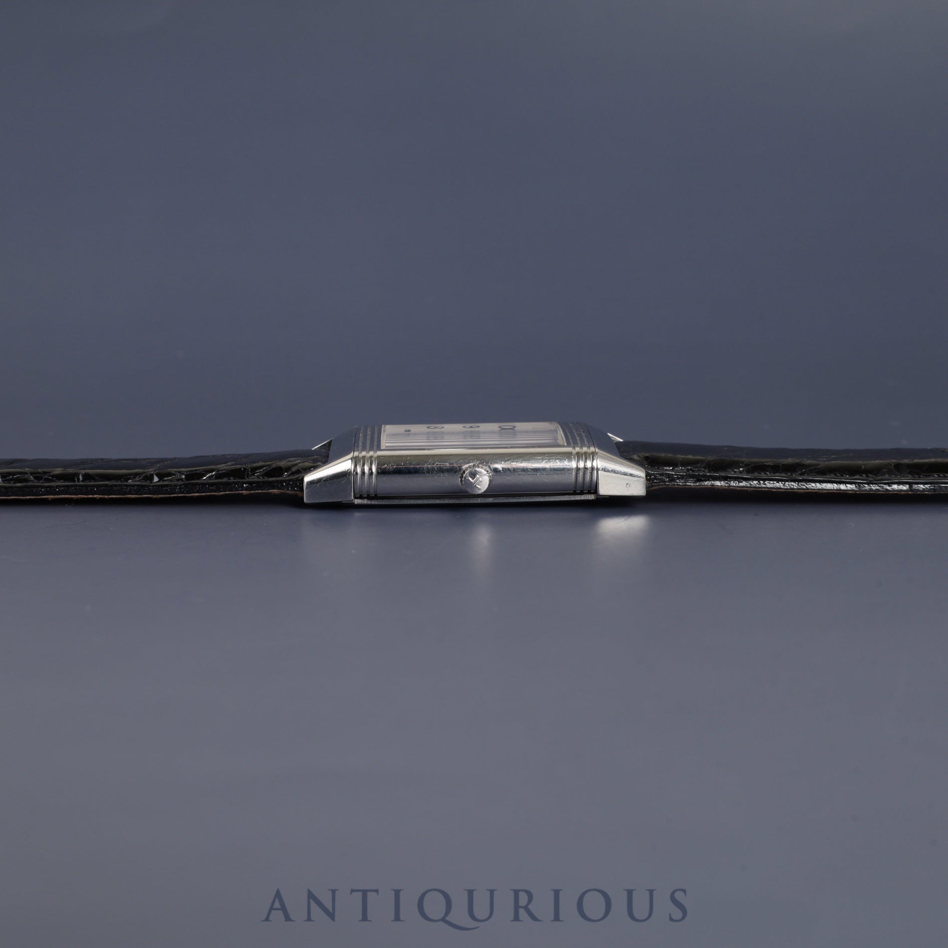 Jaeger-LeCoultre Reverso Classic 250.8.86 Manual Winding Caliber 846/1 Stainless Steel Leather Strap with Genuine Stainless Steel Buckle Silver Arabic Dial (Slight Scratches on Back) Overhauled