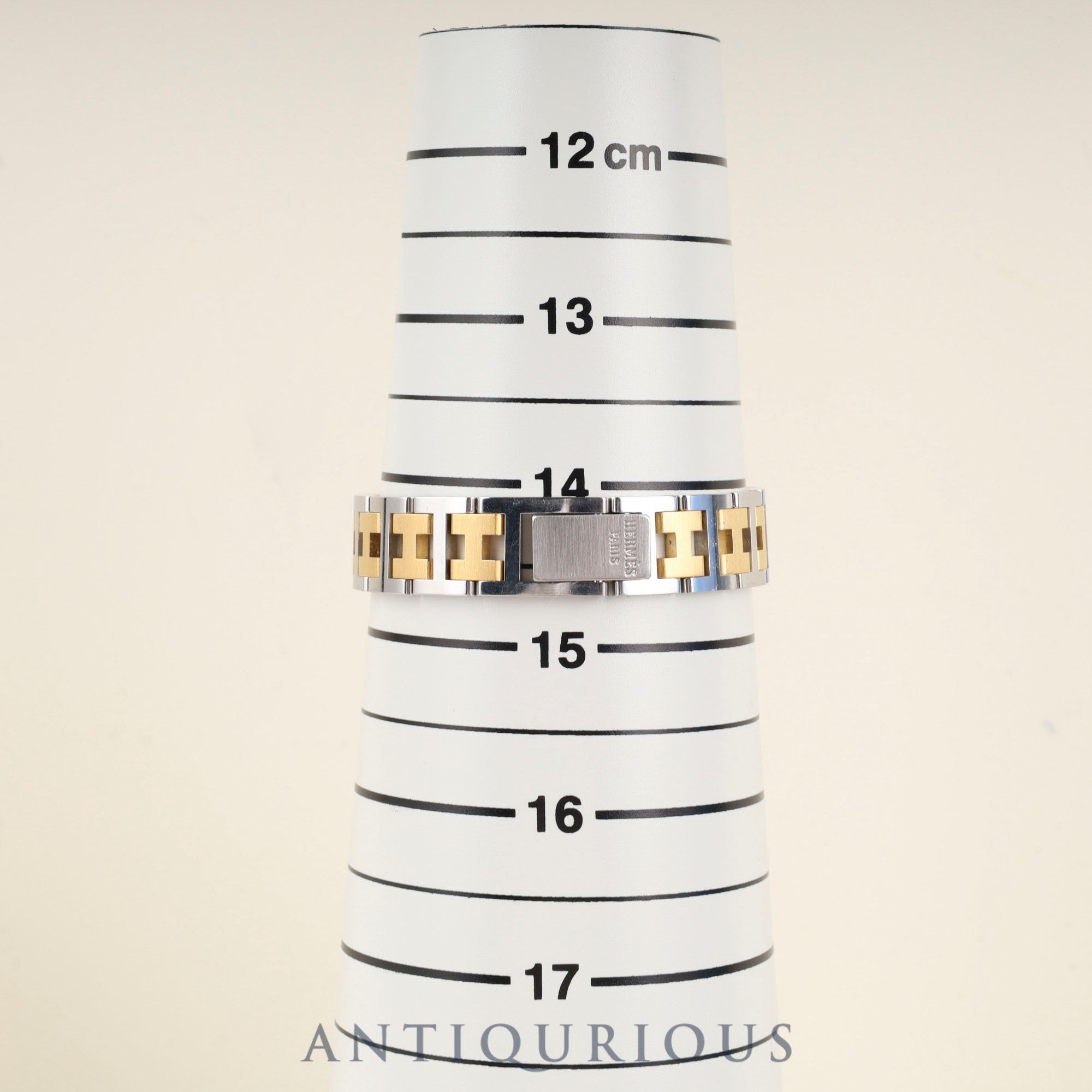 Hermès Rally Quartz Cal.976.001 SS/GP SS/GP Ivory Dial Box Booklet Warranty (1995) Overhauled