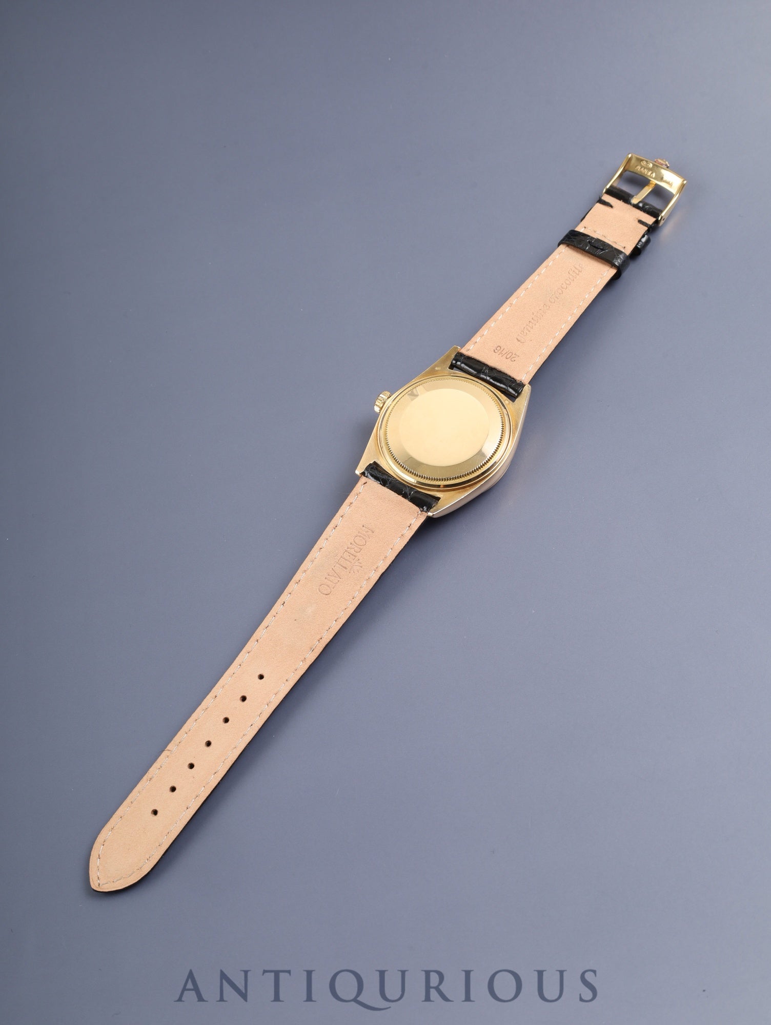 ロレックス デイデイト 1803 自動巻き Cal.1555 750YG 革 純正ピンバックル(GP) シャンパン文字盤 96番台(1962年頃)オーバーホール済み