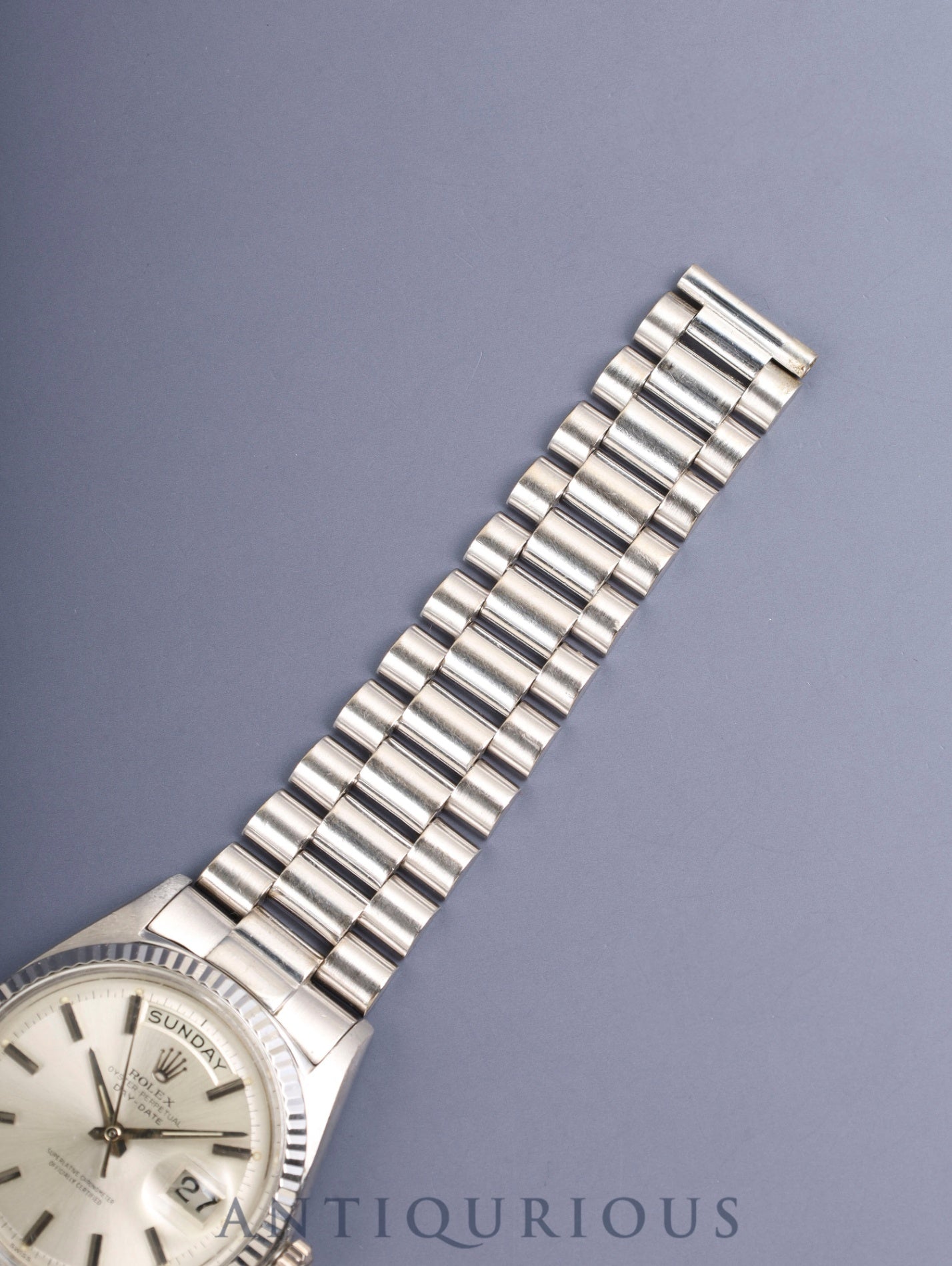 ロレックス デイデイト 1803/9 自動巻き Cal.1555 WG WG ジャパンブレス シルバー文字盤 93番台(1962-1963年)オーバーホール済み