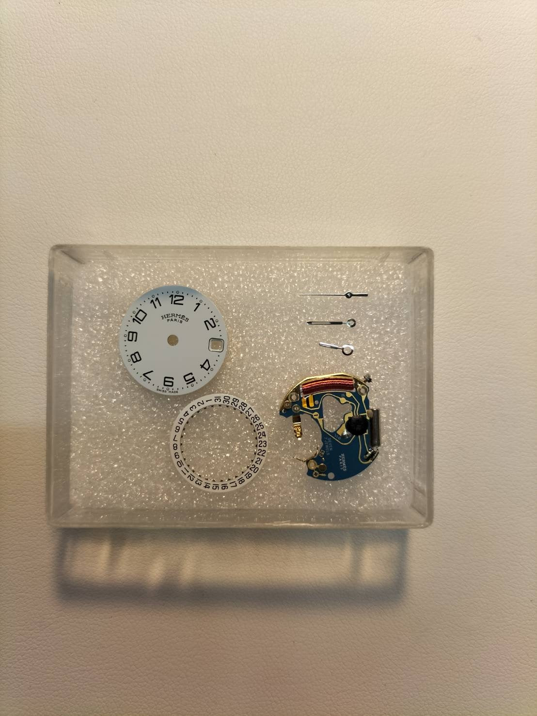 Hermes Clipper CL4.210 Quartz SS SS White Arabic Dial Overhauled