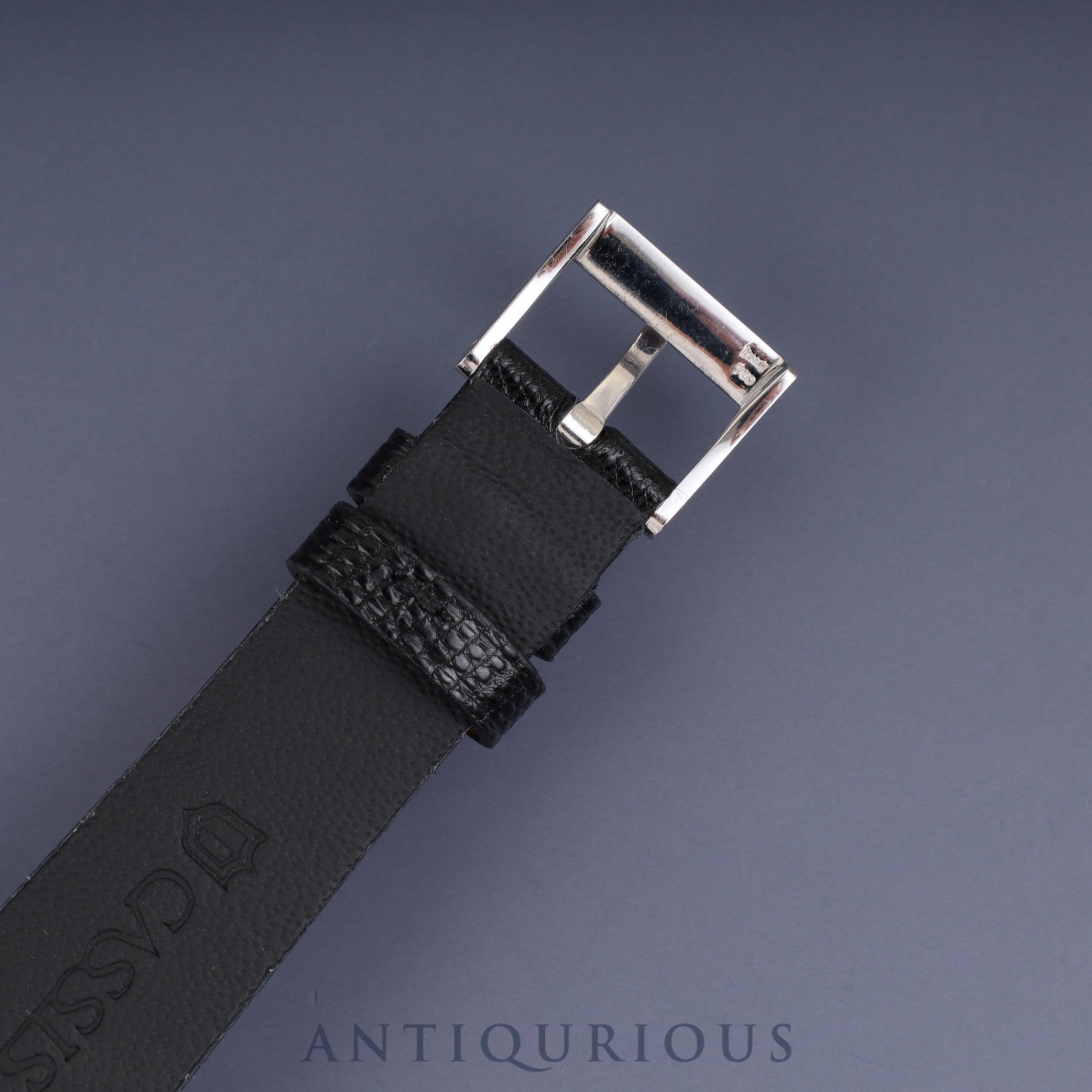 Piaget Round 90239 Manual Winding Caliber 9P2 750 Leather Genuine Buckle (750) Silver Dial Genuine Strap Overhauled
