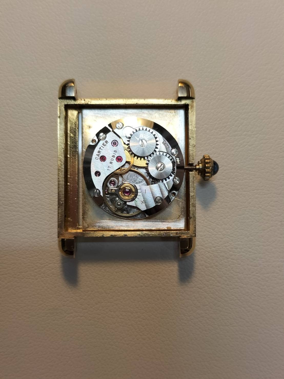 Cartier Must Tank LM 1974213 Manual winding Cal.78-1 SV925 Leather Genuine buckle (GP) Ivory Roman dial Box International lifetime warranty (1978) Overhauled