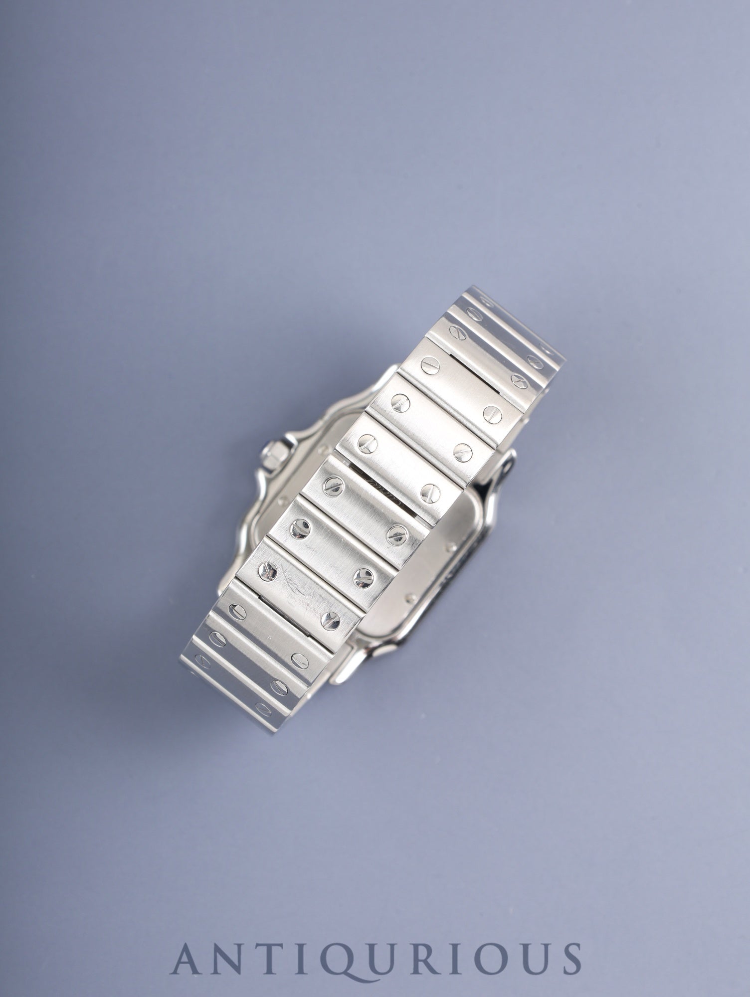 カルティエ サントス ガルベ LM W20018D6 / 1564 クォーツ Cal.687 SS SS ホワイトブルーローマン文字盤(SWISS MADE表記) オーバーホール済み