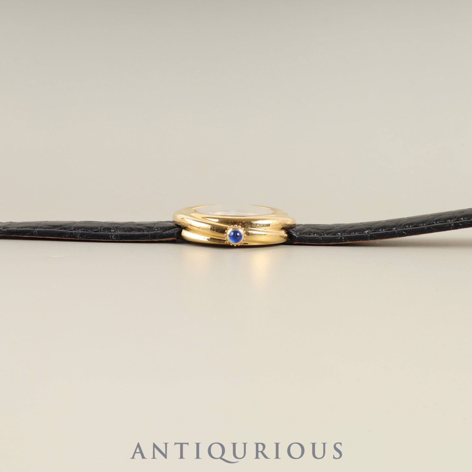 カルティエ マストトリニティ W1010644 / 2735 クォーツ Cal.157.06 SV925 革 純正Dバックル(GP) シルバーローマン文字盤 箱 冊子 保証書(1998年)オーバーホール済み