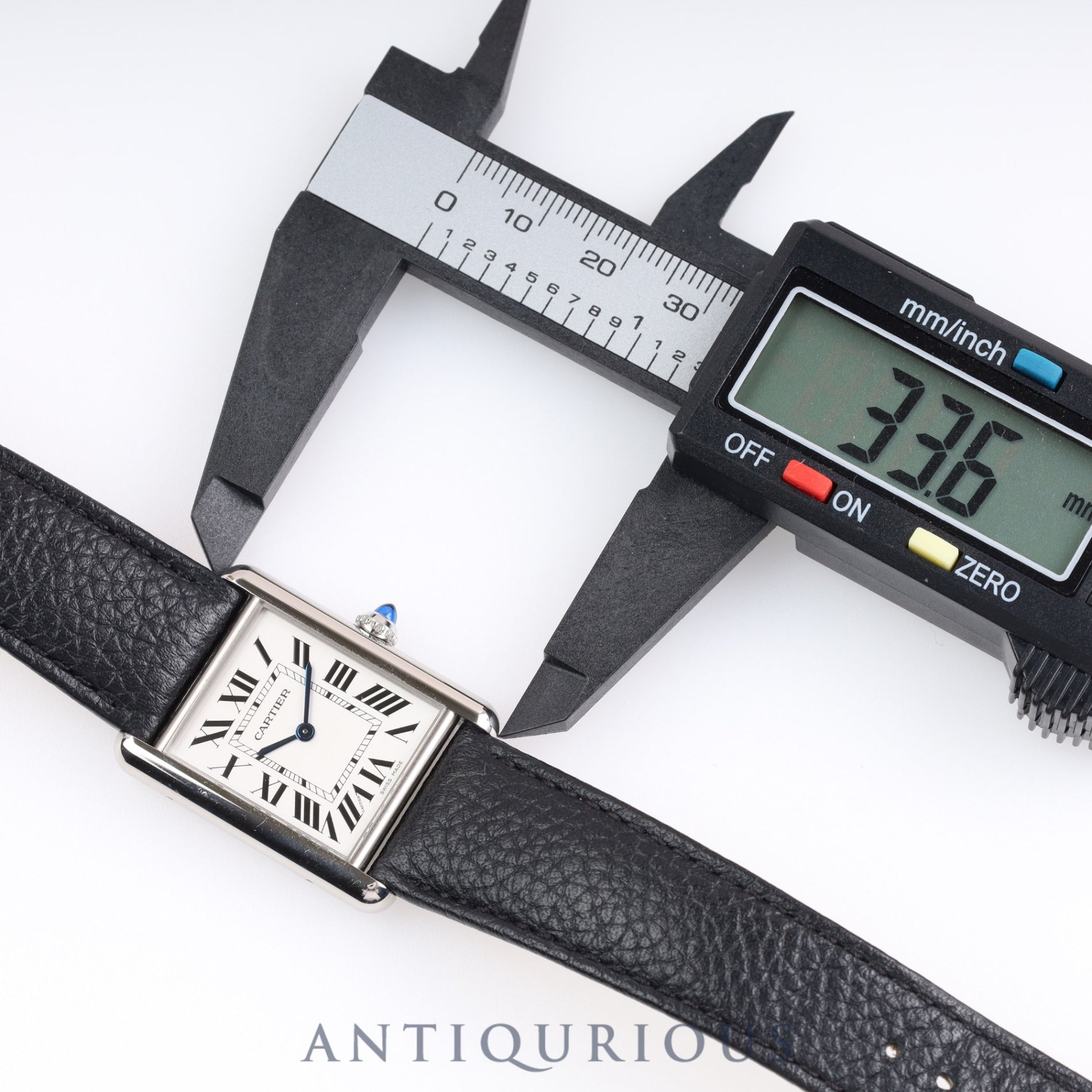 カルティエ タンクマスト LM QZ WSTA0041 / 4323 SS 革 純正ベルト 純正尾錠 シルバー文字盤 箱 保証書(2022年)