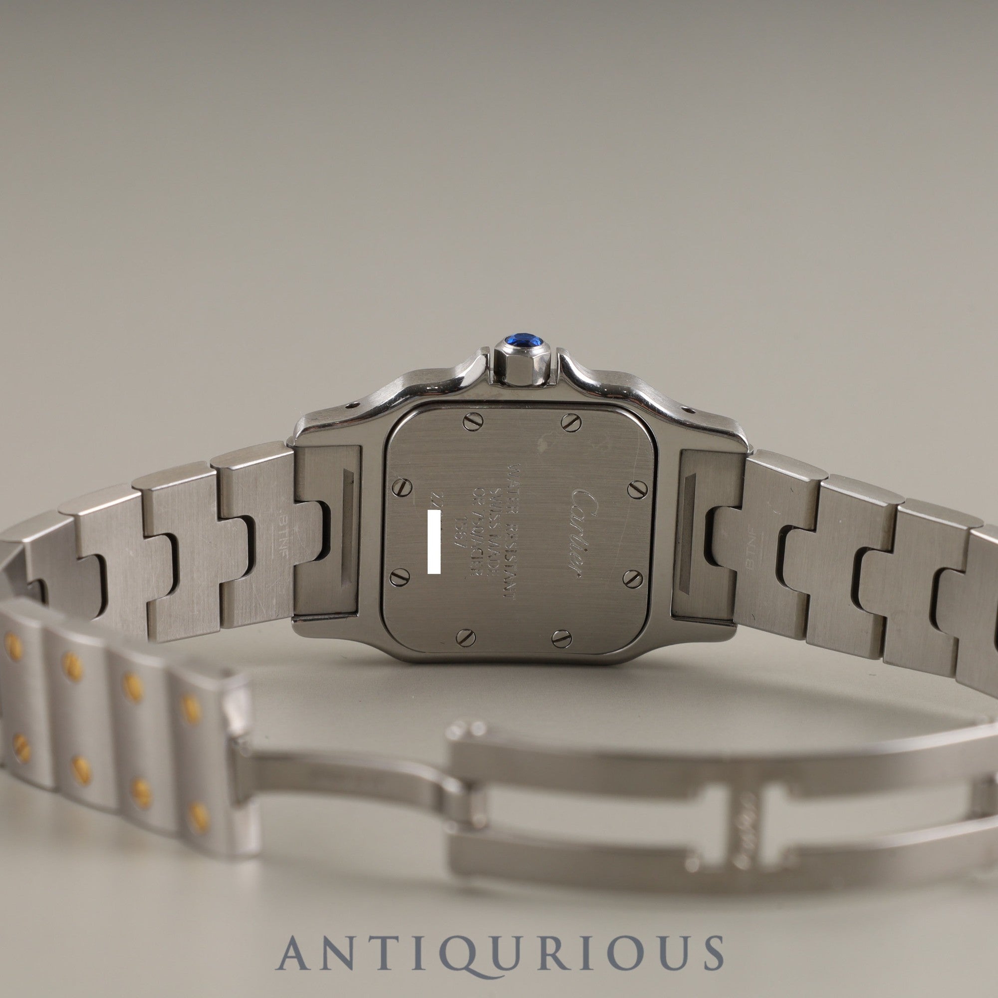 カルティエ サントス ガルベ SM W20012C4 / 1567 クォーツ Cal.157 SS/YG SS/YG ホワイトローマン文字盤 箱 冊子 取り扱い説明DVD 保証書(2009年) オーバーホール済み