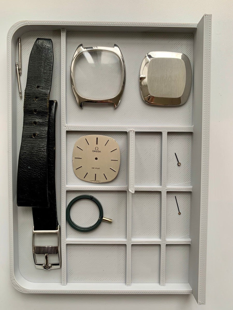 オメガ デ・ヴィル 111.0139 手巻き Cal.625 SS 革 純正尾錠(SS)シルバー文字盤 箱 オーバーホール済み