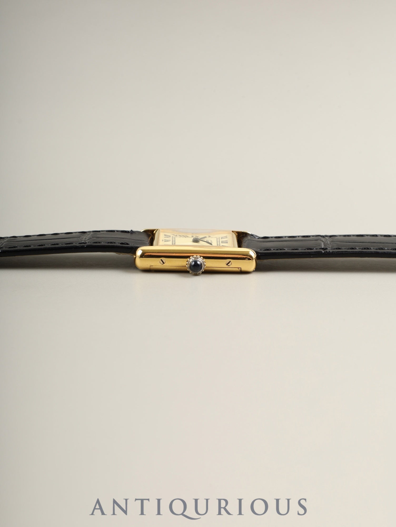 カルティエ マストタンク SM 手巻き Cal.78-1/ETA2512 SV925 純正尾錠(GP) アイボリーローマン文字盤(SWISS表記)オーバーホール済み