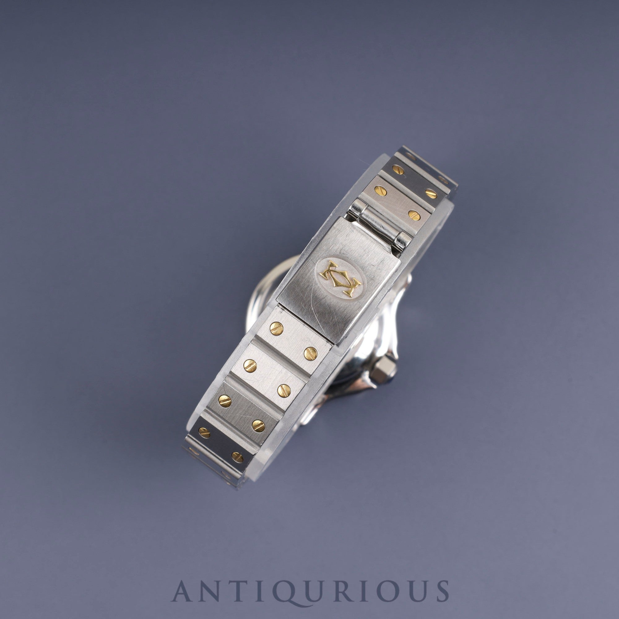 Cartier Santos Octagon SM 2039488 Automatic SS/YG SS/YG Grey ghost dial Box International lifetime warranty (1984) Complete service (full maintenance) completed at Cartier boutique