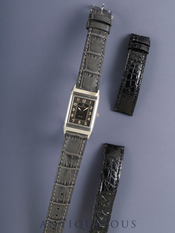Jaeger-LeCoultre Reverso Classic Shadow 251.8.86 Manual winding Cal.846-1 SS (engraved back) Leather strap Original pin buckle (SS) Grey dial Overhauled