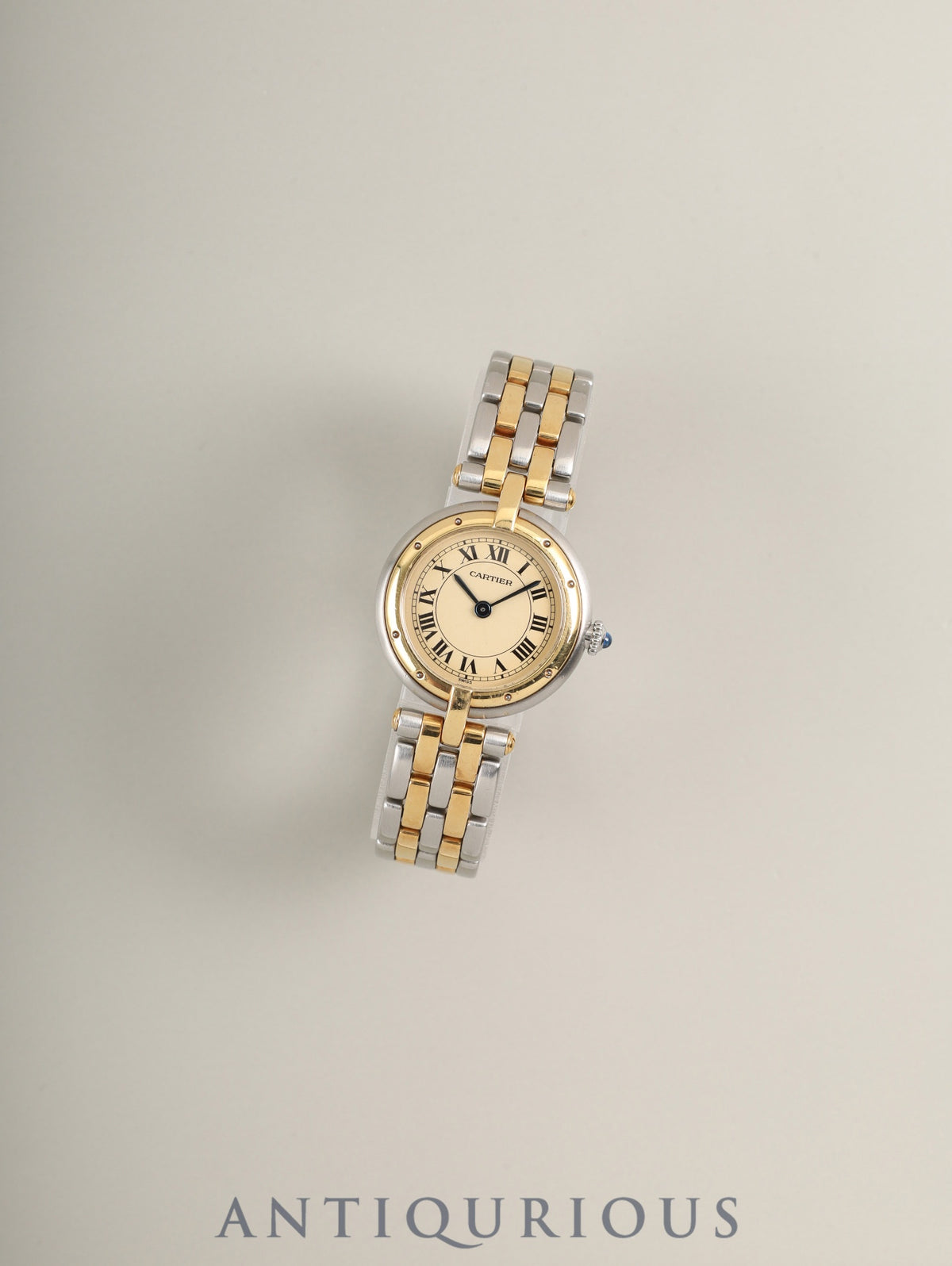 Cartier Panthère Vendôme SM 84084242 / 166920 Quartz Cal.157 SS/YG 2-row ivory Roman dial (SWISS表記) Box, warranty (blank), overhauled
