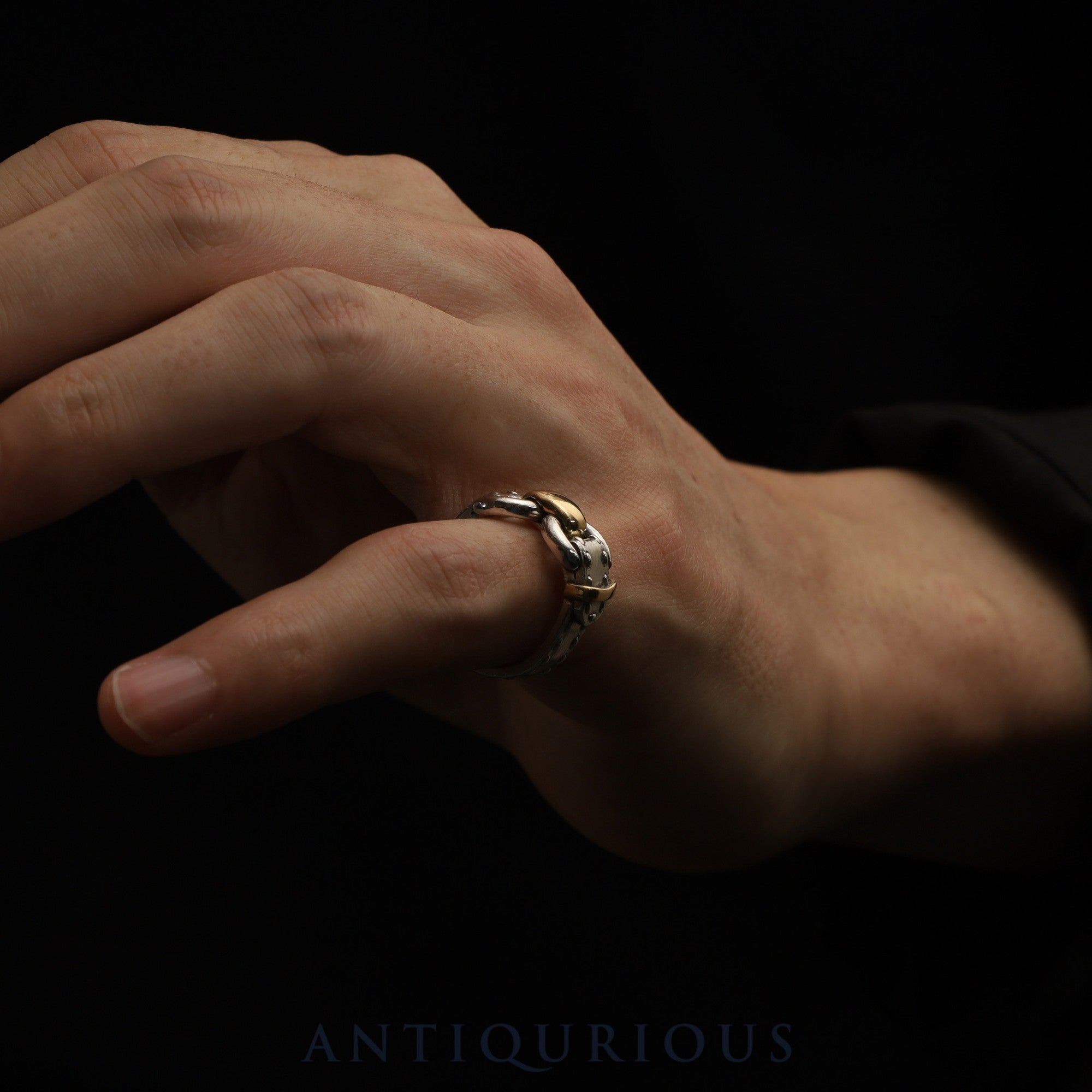 エルメス リング モンテヴィデオ ヴィンテージ ベルトモチーフ #54 約13号 925×750