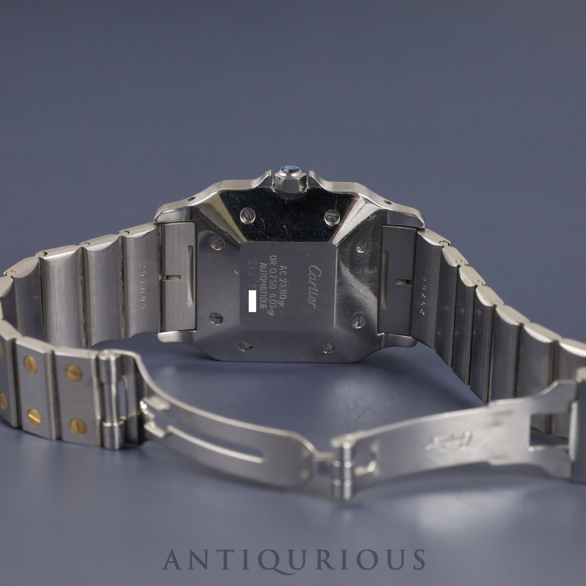 カルティエ サントス ガルベ LM AC23.80GR OR0.750 4.05GR / 2961 自動巻き Cal.2671 SS/YG SS/YG ホワイトローマン文字盤 オーバーホール済み