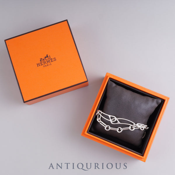 Hermes Chaine d'Ancre Punk ST Bracelet, wrist circumference approximately 16cm, SV925, box, 21 years engraved