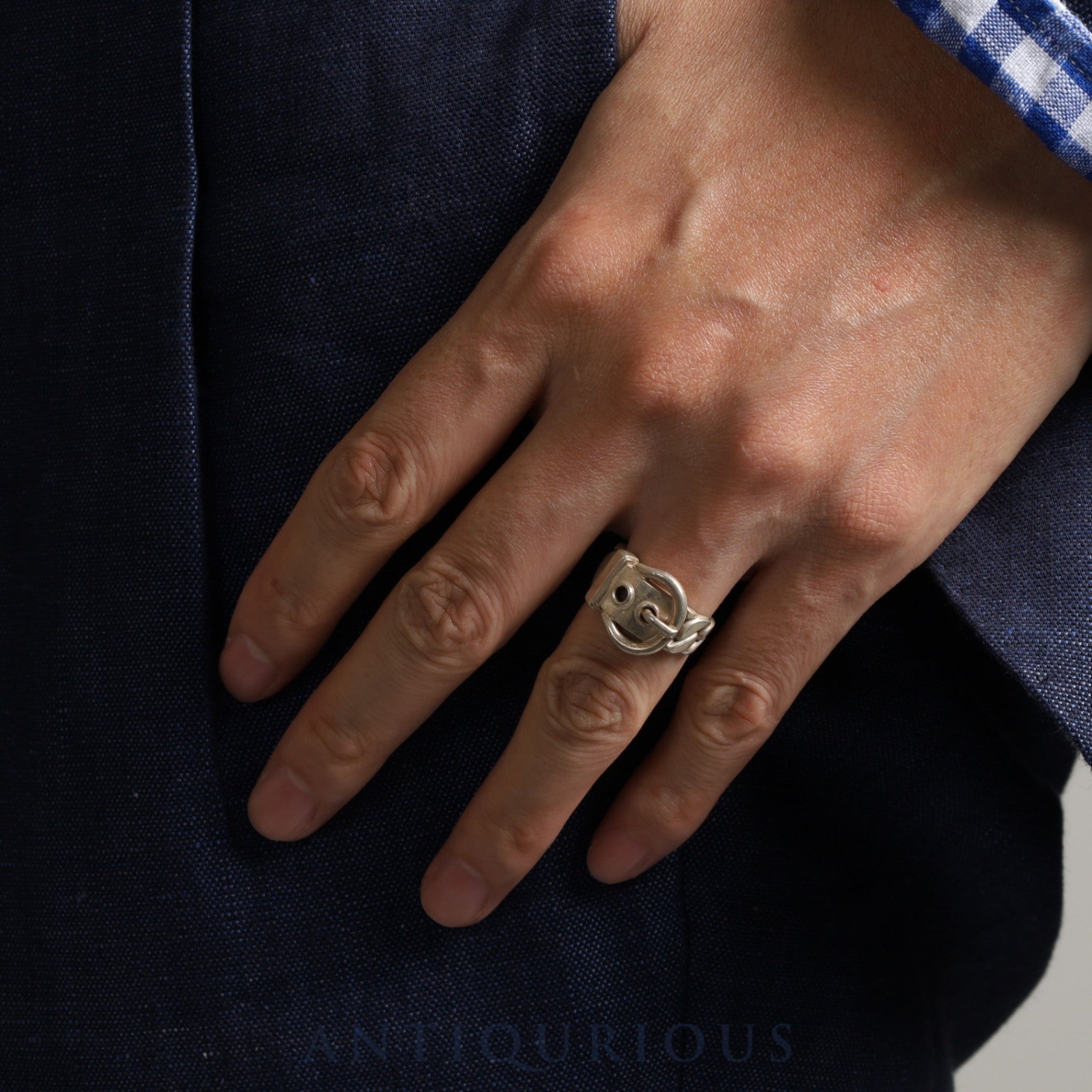 Hermes Ring Bouclesellier SV925 size 11