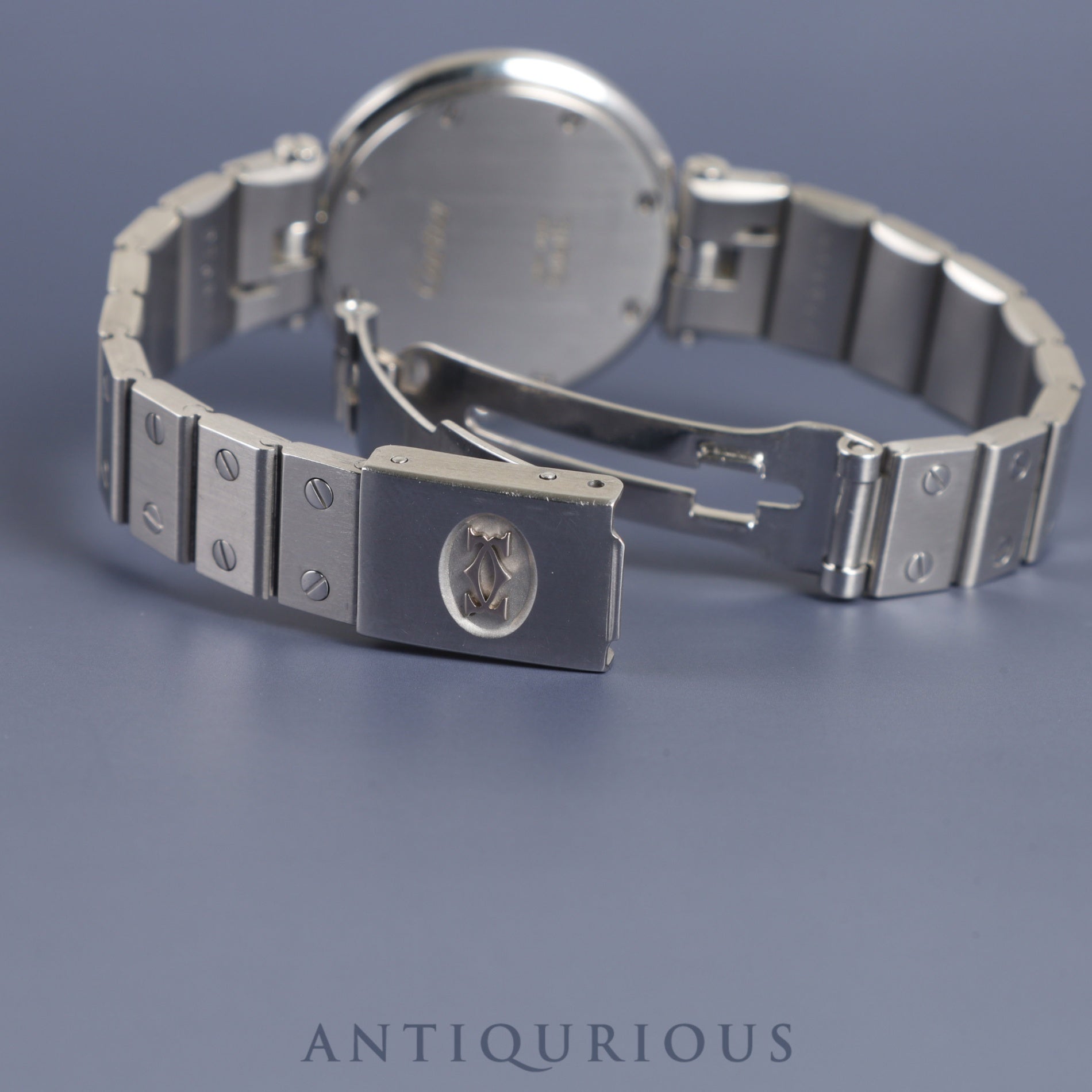 Cartier Santos Vendome SM 8192 Quartz Cal.81 SS SS Ghost (Gray) Dial Overhauled