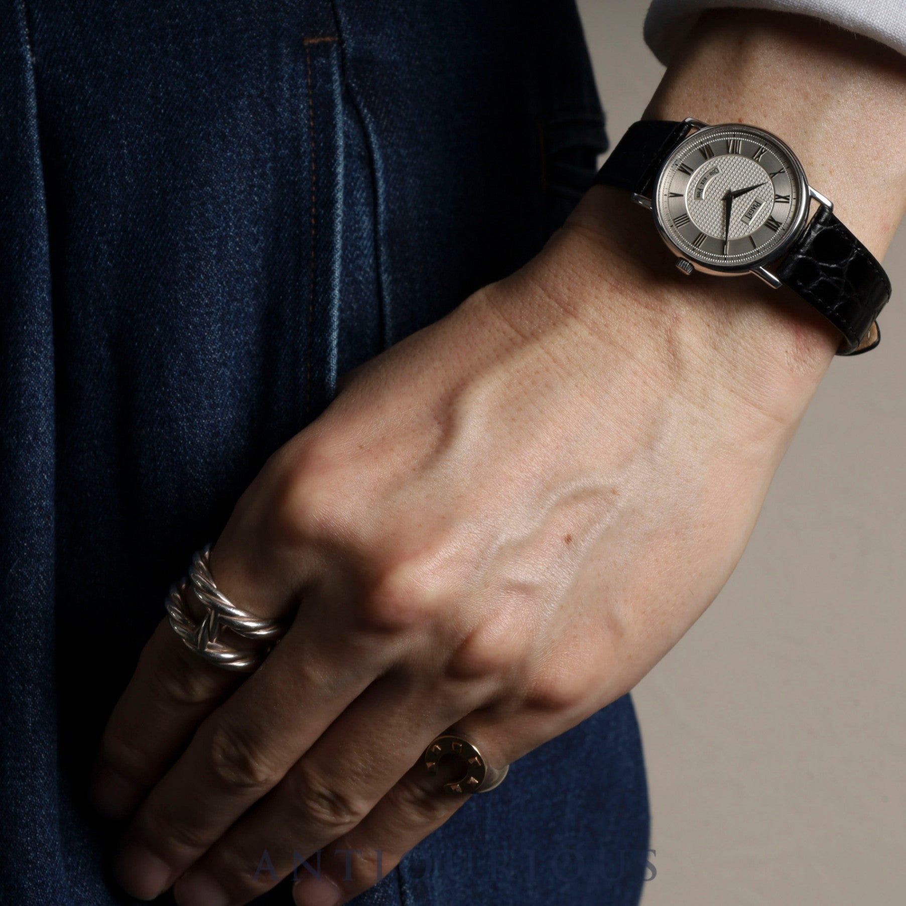 Piaget Tradition La Côte aux Fées 90035 Manual Winding Caliber 430P 750 Leather Watch with Genuine Buckle (750) Silver Dial Overhauled