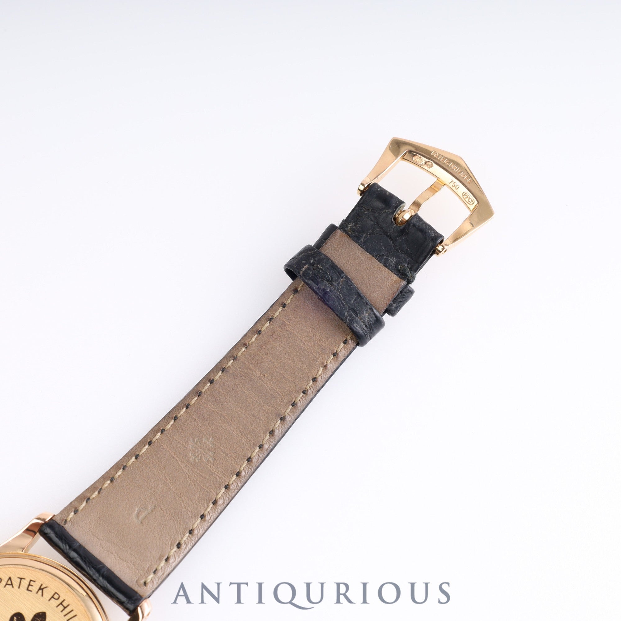 パテック・フィリップ カラトラバ 3796 手巻き Cal.215 PG 純正革ベルト 純正バックル(750)アイボリー文字盤