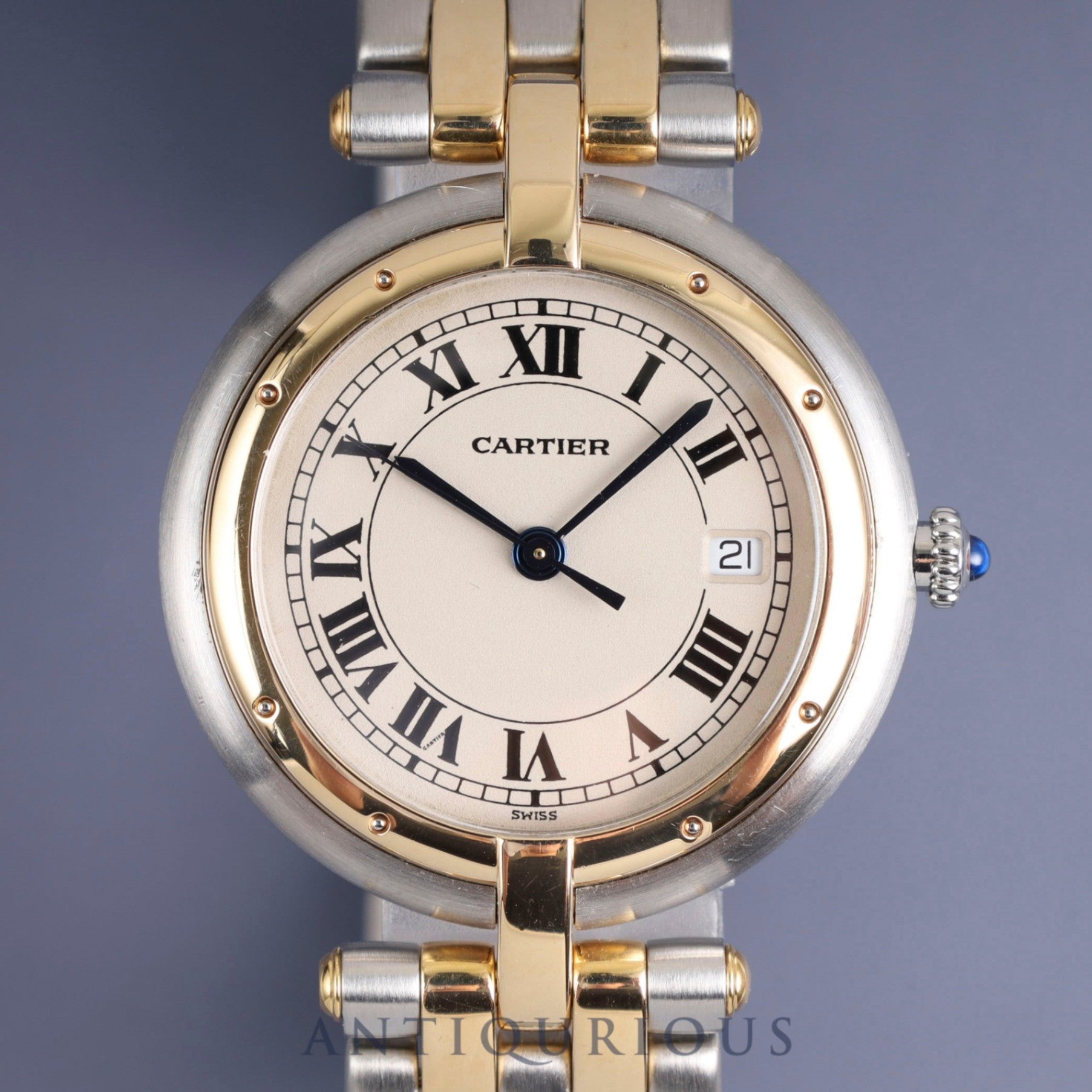 Cartier Panthere Vendome LM 83084242 / 183964 Quartz SS / YG White Roman dial Booklet Complete service (full maintenance) completed at Cartier boutique