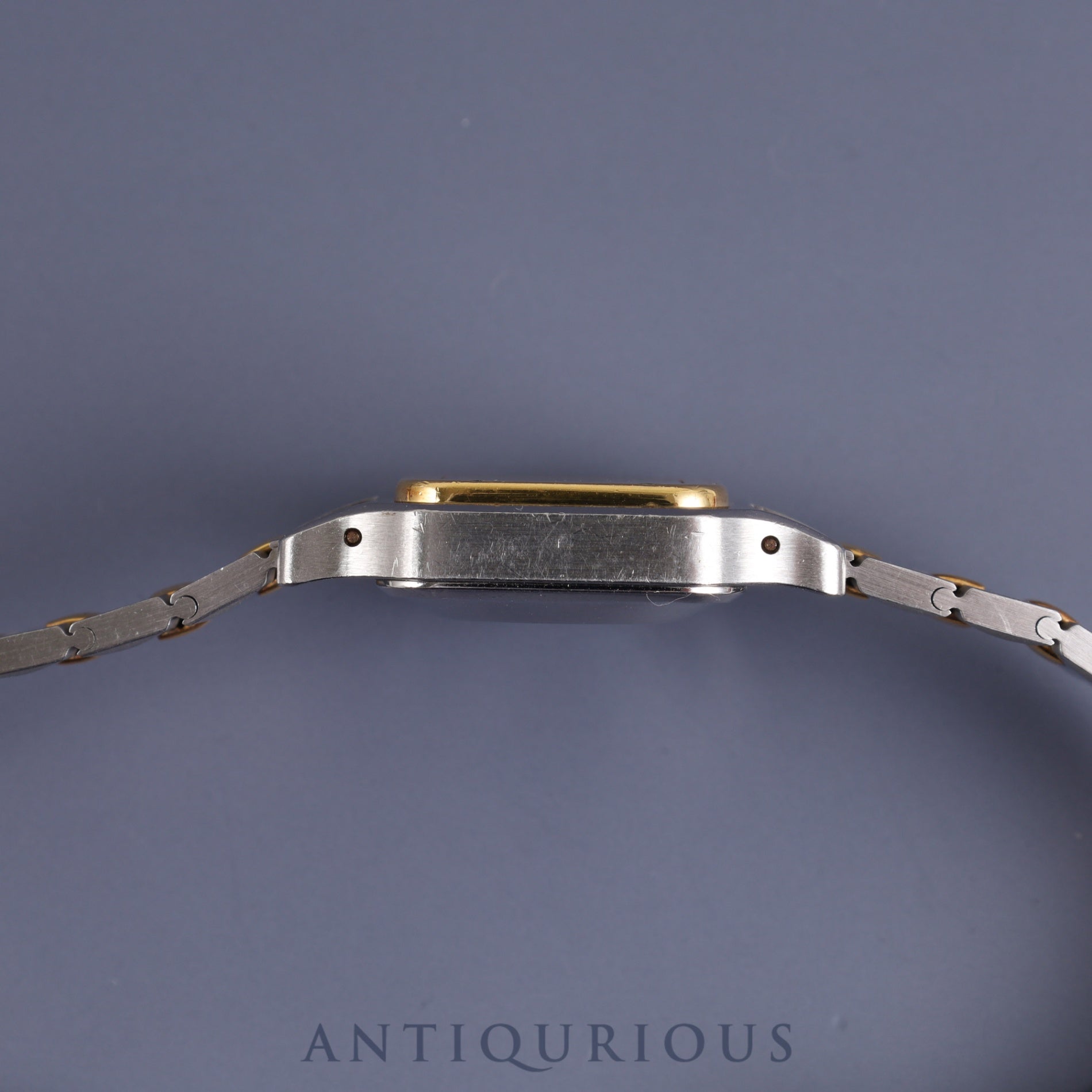 Cartier Santos Carrée SM AC14.30gr OR 0.750 2.80gr / 0902 Automatic SS/YG White Roman Dial Warranty (1988) Overhauled