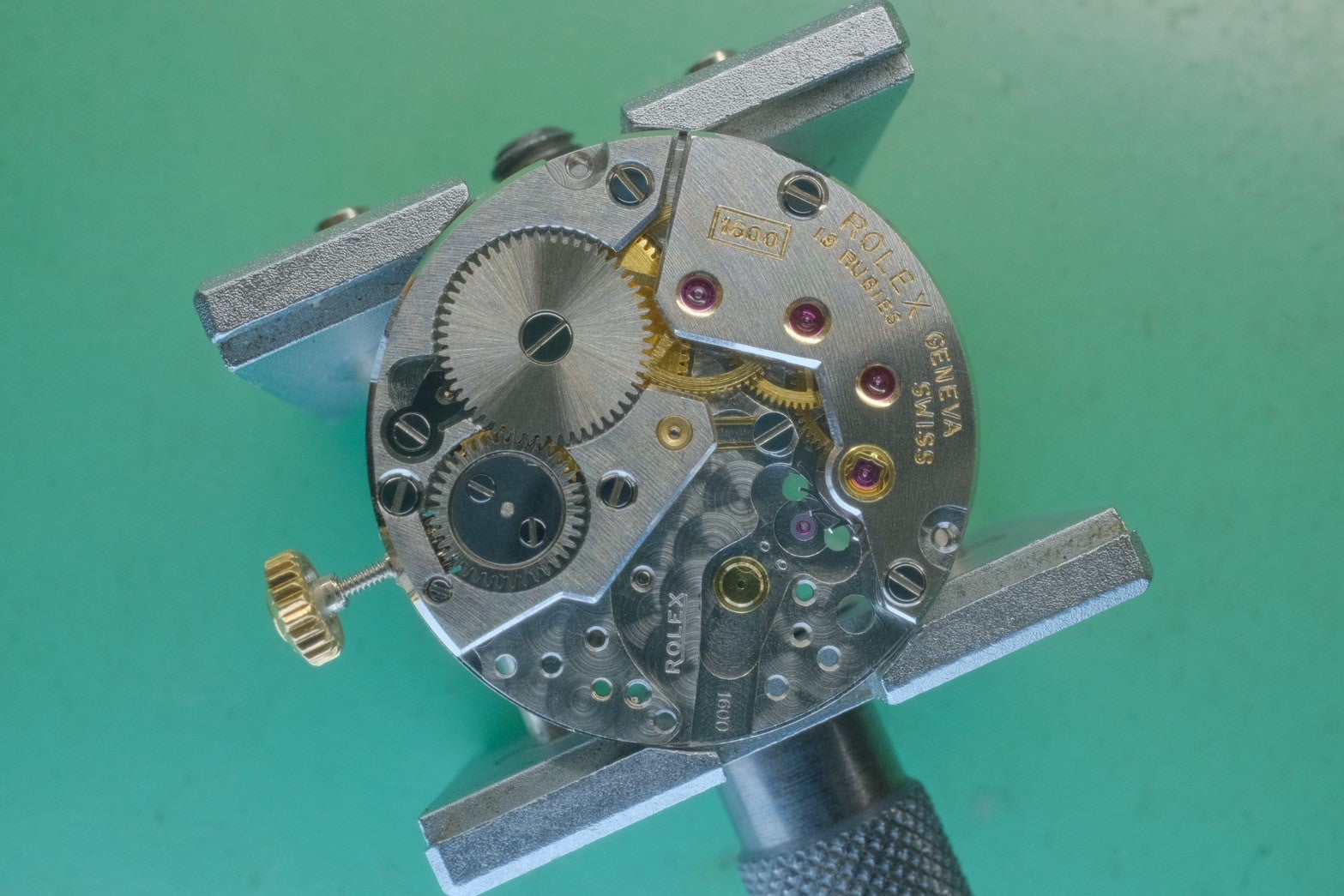 Rolex Cellini 3800 manual winding Cal. 1600 750 leather strap genuine buckle (GP) gold dial 35 series (1972) genuine leather strap overhauled