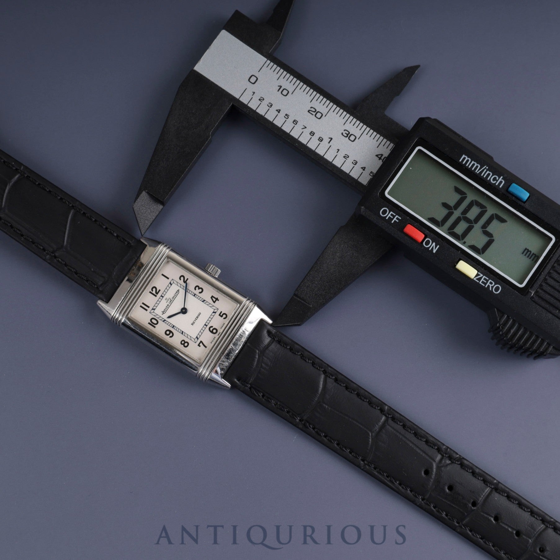 Jaeger-LeCoultre Reverso Classic Q2508412 / 252.8.86 SS Manual winding Cal.846/1 SS Leather Genuine buckle (SS) Silver Arabic dial (with back engraving) Booklet Warranty (2011) Overhauled