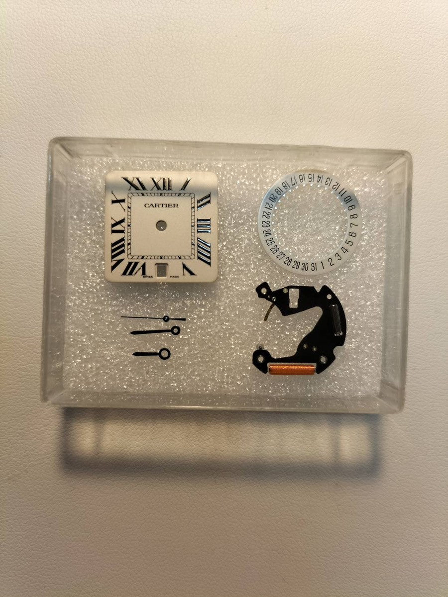 カルティエ サントス ガルベ LM W20060D6 / 1564 クォーツ Cal.687 SS SS ホワイトローマン文字盤 修理証明書(2024年)オーバーホール済み カルティエブティックにてアフターサービス済み