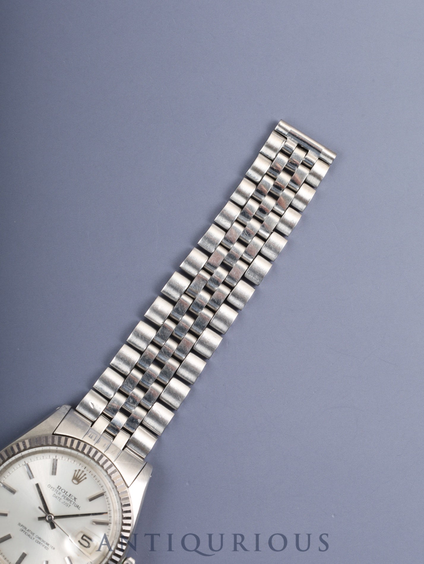 Rolex Datejust 1601 Automatic Caliber 1570 Stainless Steel/White Steel Silver Dial No. 29 (1969) Overhauled