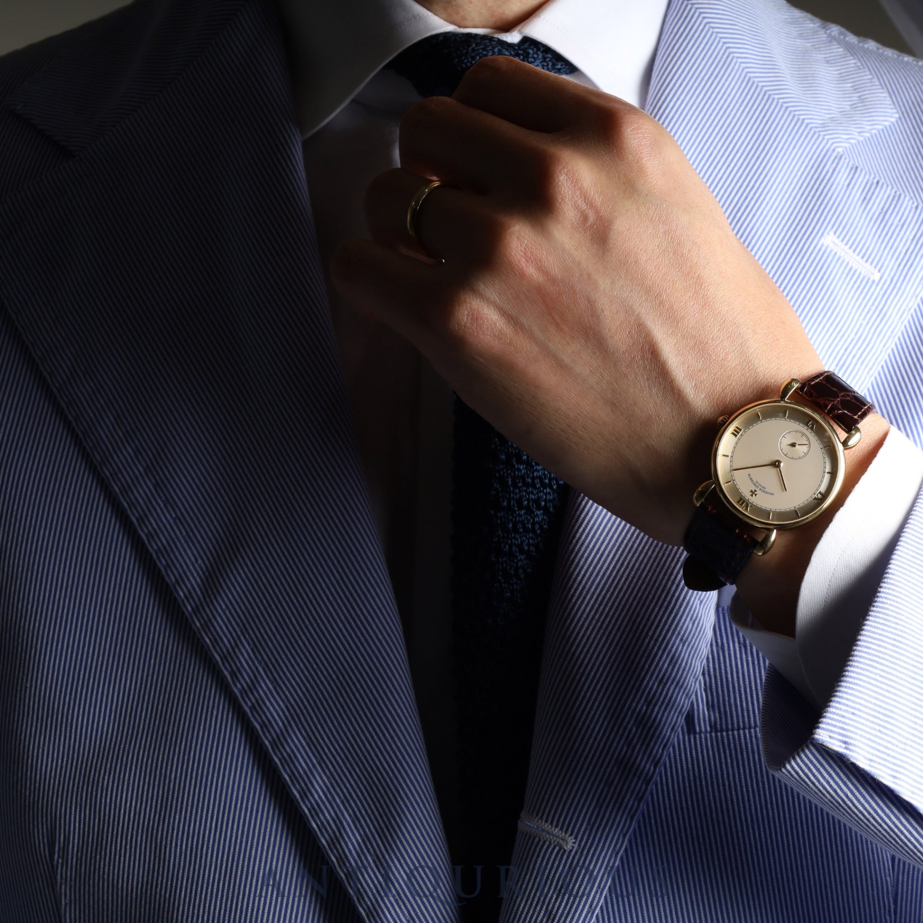 ヴァシュロン・コンスタンタン ヒストリカル ルネサンス 92084/000J-4 手巻き Cal.1014/1 750 革 純正尾錠(750)ゴールド文字盤 純正替えベルト オーバーホール済み