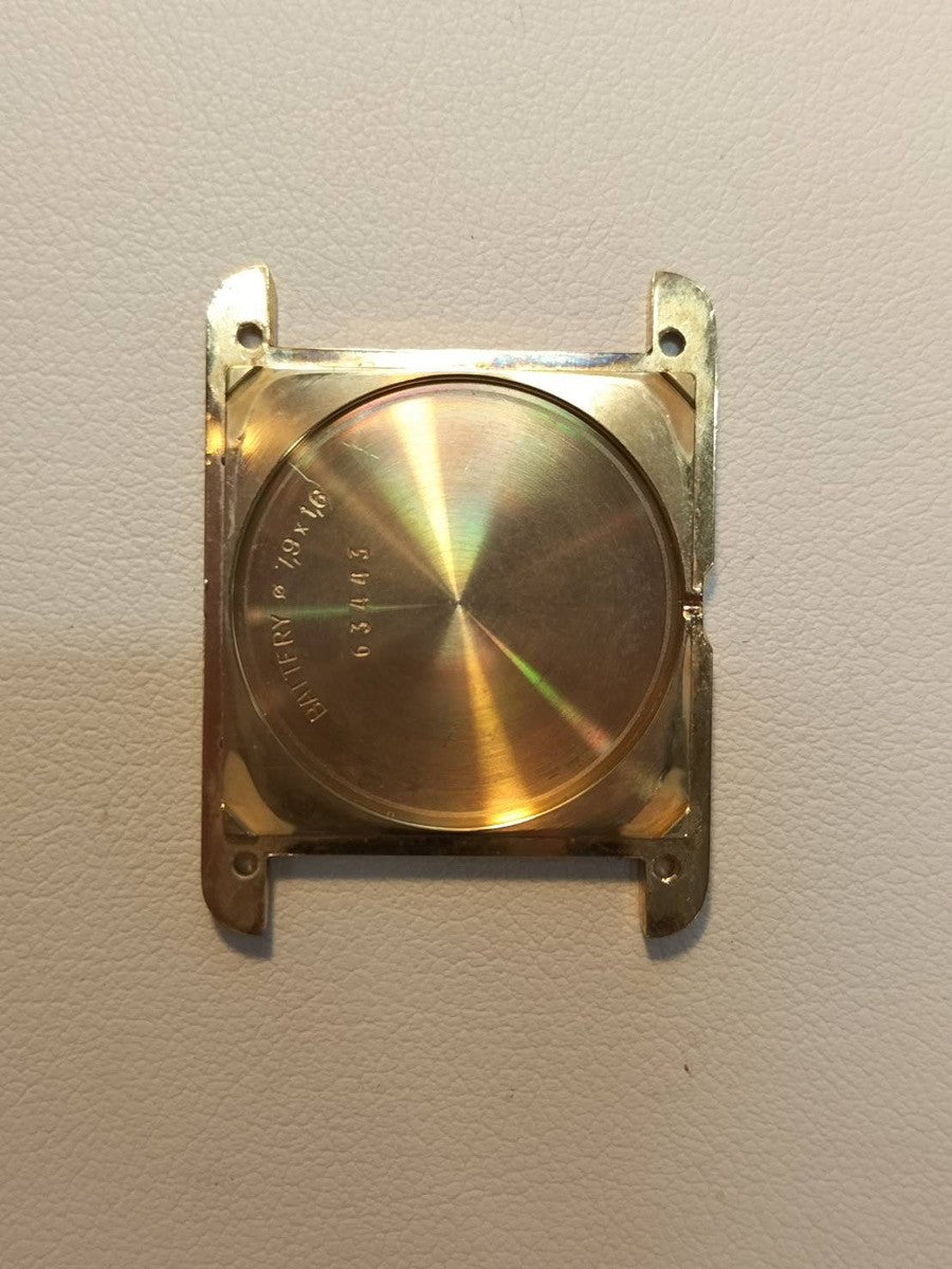 カルティエ マストタンク LM 6 81006 クォーツ Cal.81 SV925 革 純正尾錠(GP) グレー飛びローマン文字盤 オーバーホール済み