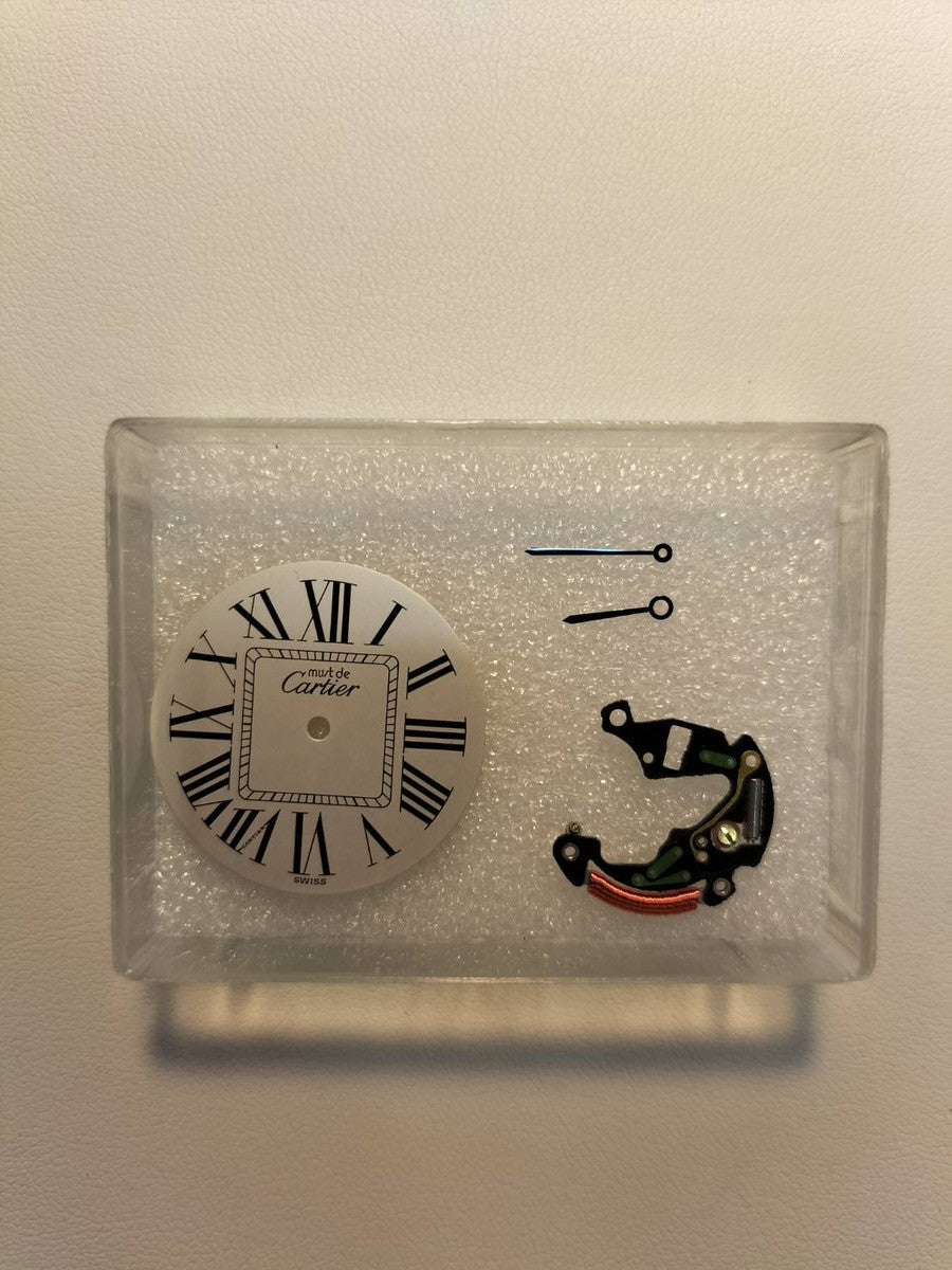 カルティエ マスト ヴァンドーム VLC LM 590003 クォーツ Cal.90 SV925 革 純正尾錠(GP) オパラン文字盤 オーバーホール済み