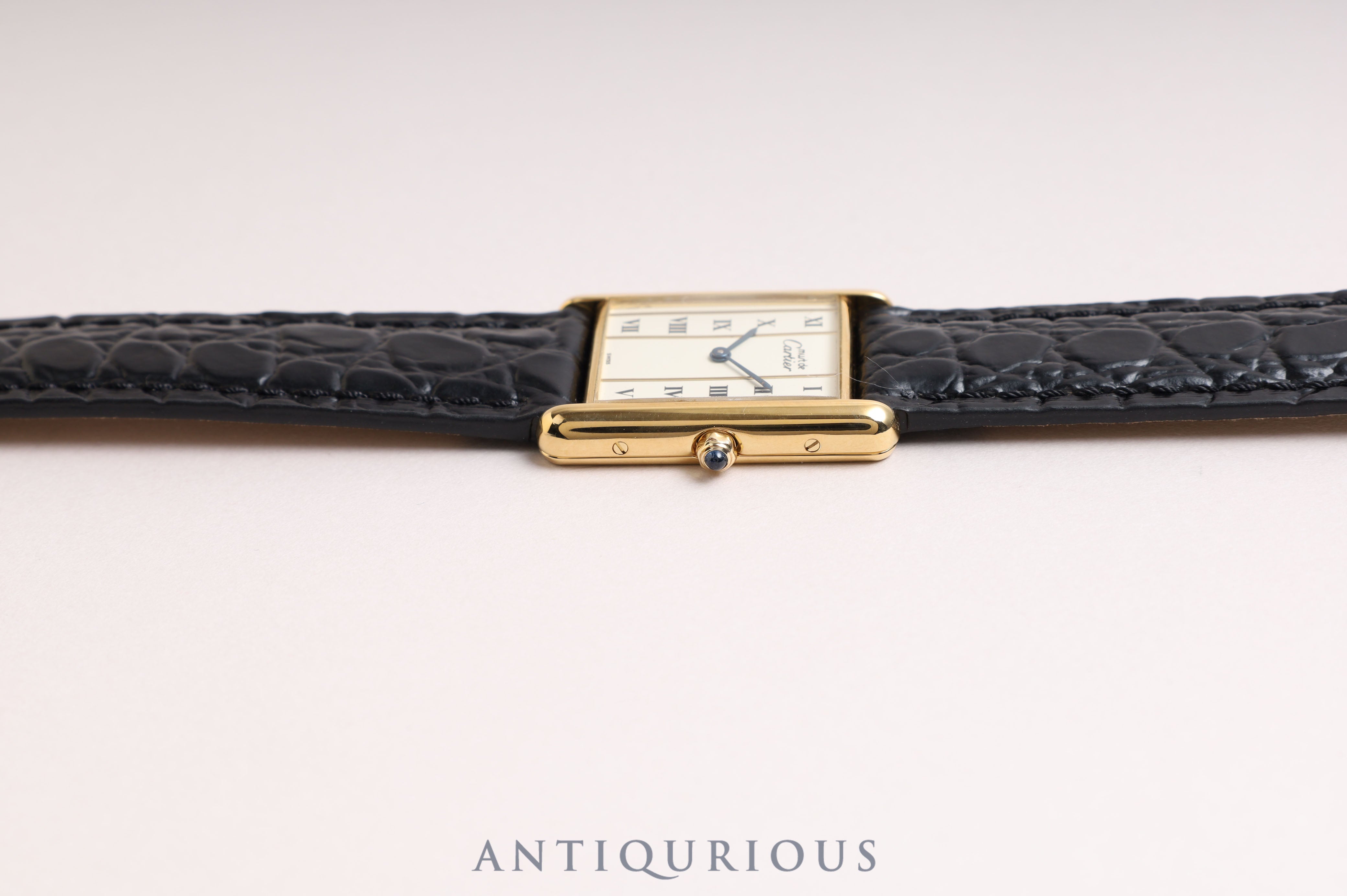 Cartier Must Tank LM QZ Straight Roman Dial