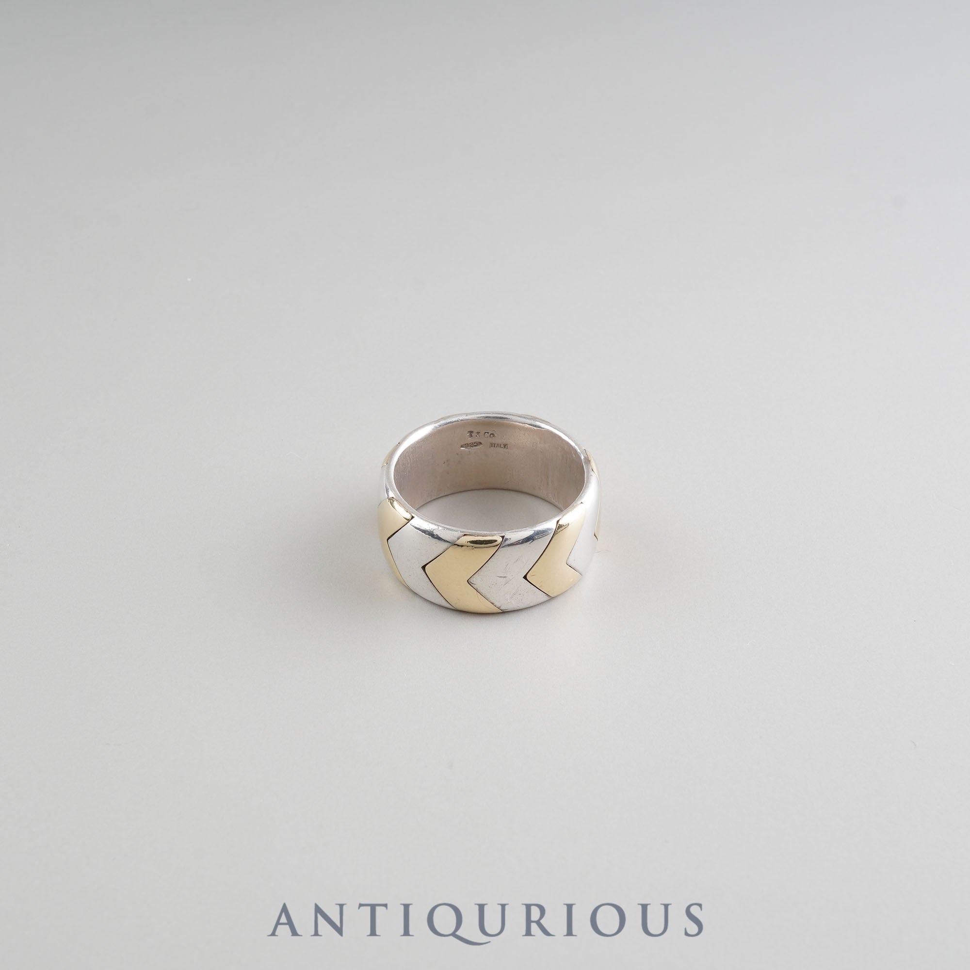 ティファニー リング ヘリンボーン コンビ