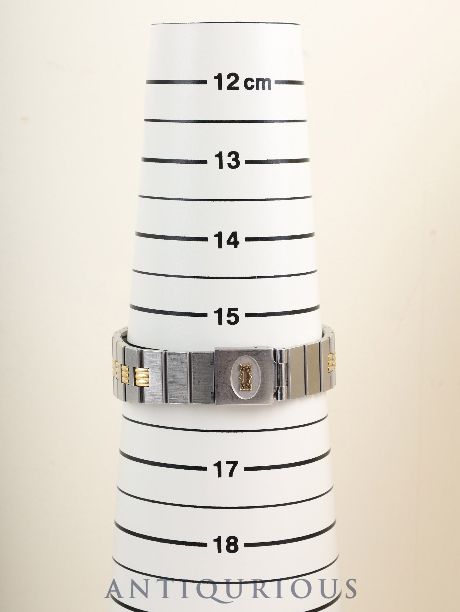 カルティエ サントス カレ LM 2961 自動巻き Cal.ETA2671 SS/YG SS/YG ホワイトローマン文字盤 オーバーホール済み