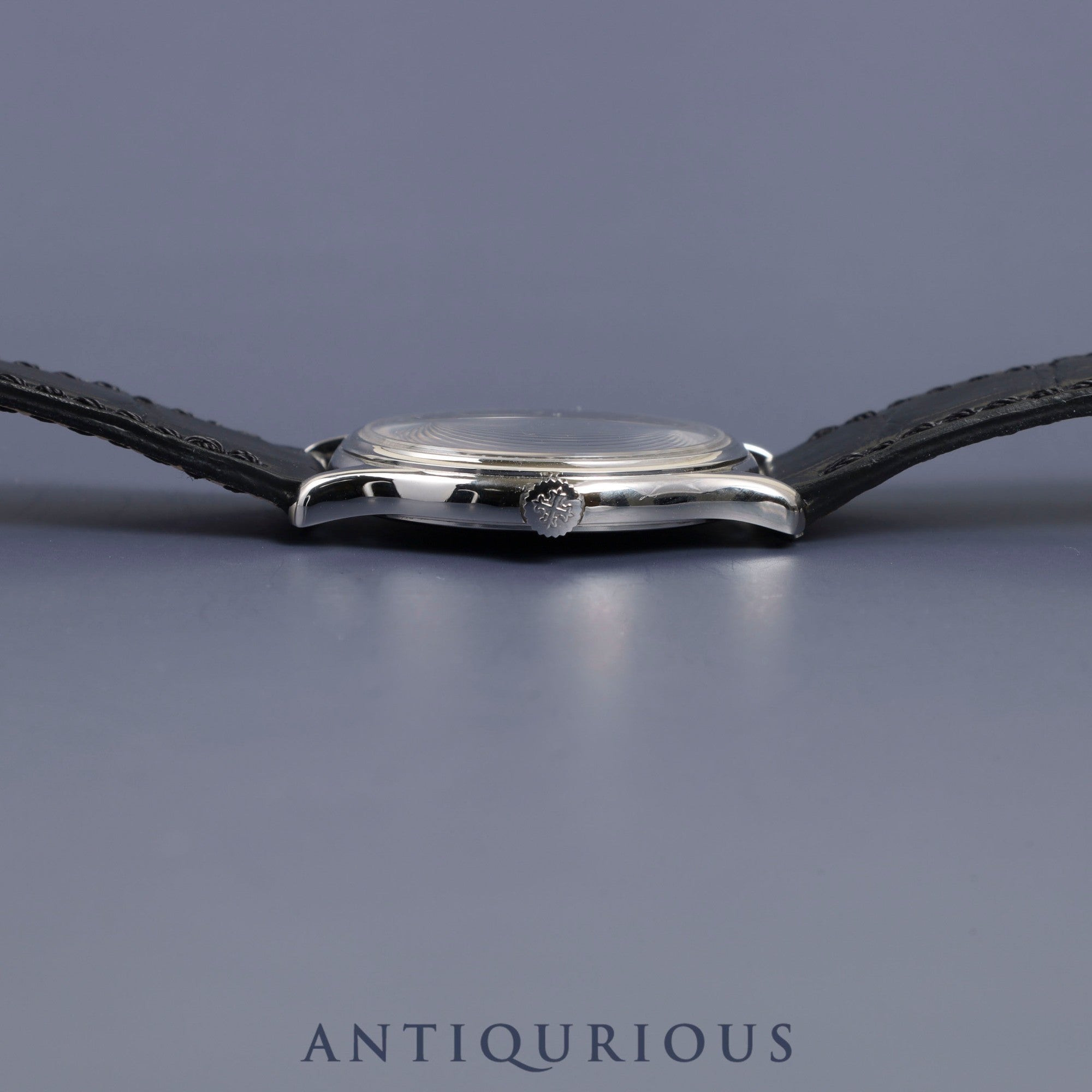 Patek Philippe Calatrava 3923A Manual winding Cal.215 SS Leather Genuine buckle (SS) Grey dial 1987 Repair details included