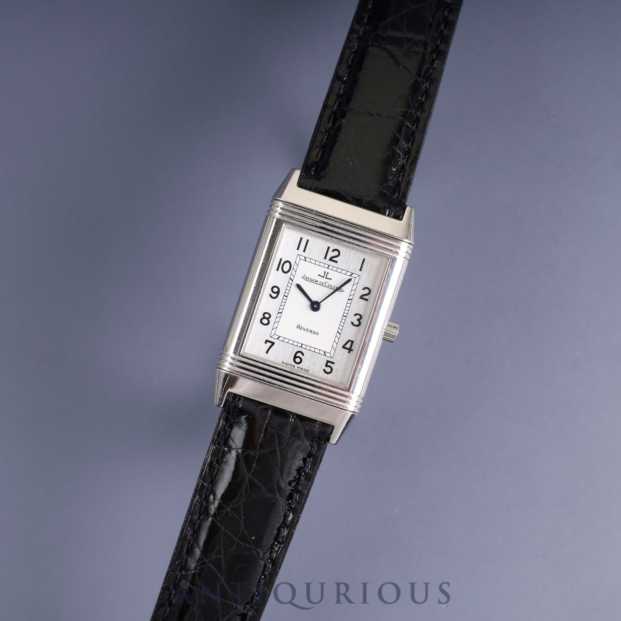 ジャガー・ルクルト レベルソクラシック 250.8.86 手巻き Cal.846/1 SS 革 純正バックル(SS) シルバー文字盤 箱 冊子 保証書(2003年)純正革ベルト オーバーホール済み