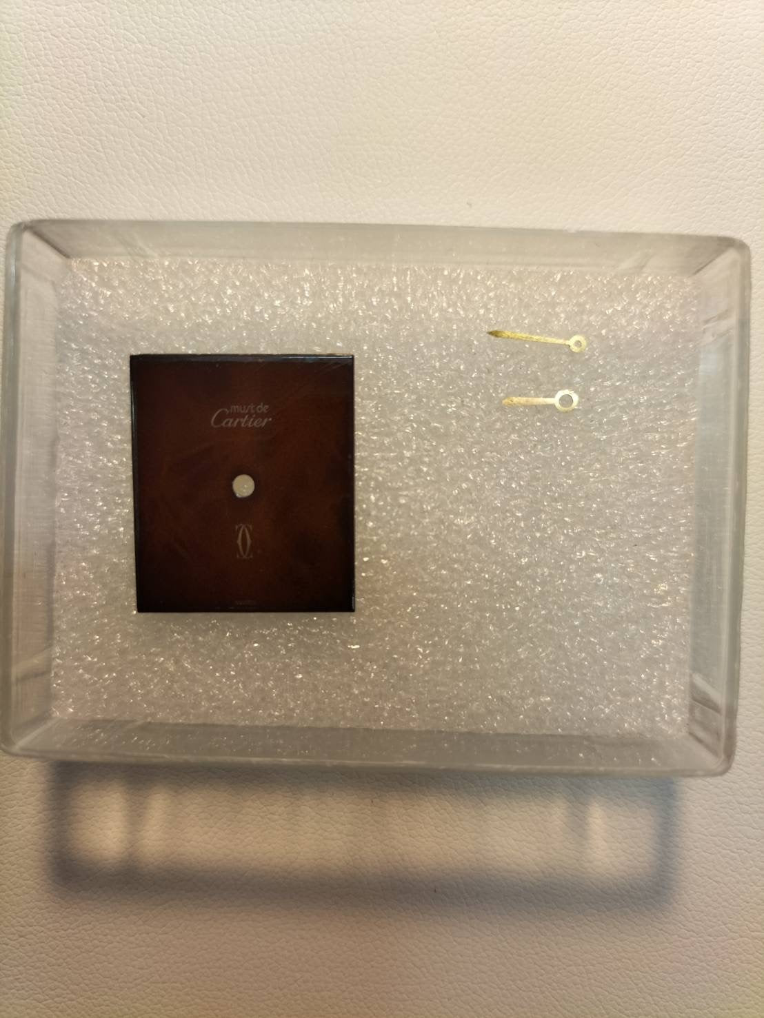 Cartier Must Tank LM Hand-wound Cal.78-1 SV925 Leather Original pin buckle (GP) Mahogany dial (SWISS inscription) Box Warranty (undated) Booklet Overhauled Polished