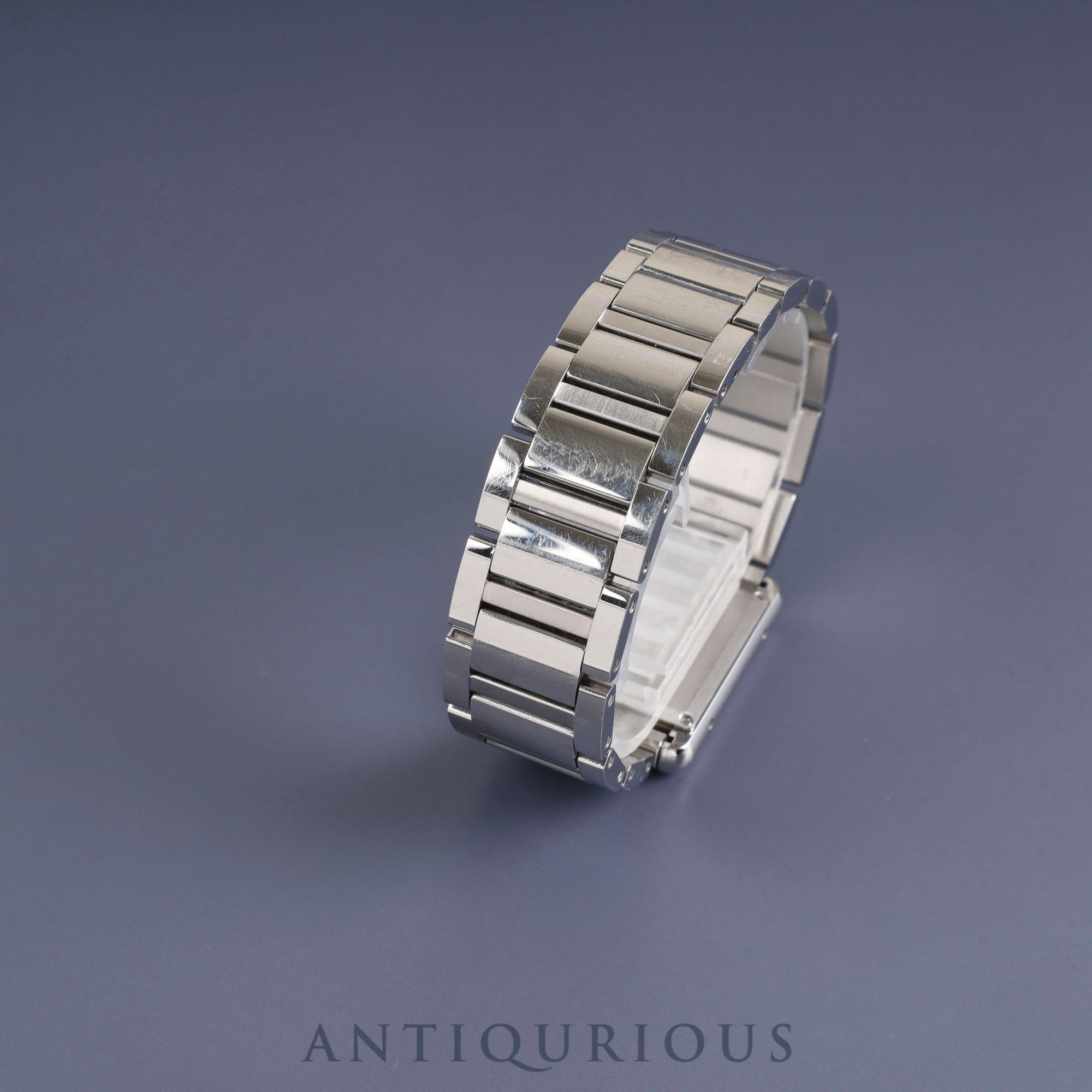 Cartier Tank Must LM WSTA0052 / 4323 Quartz SS SS White Roman Dial Overhauled