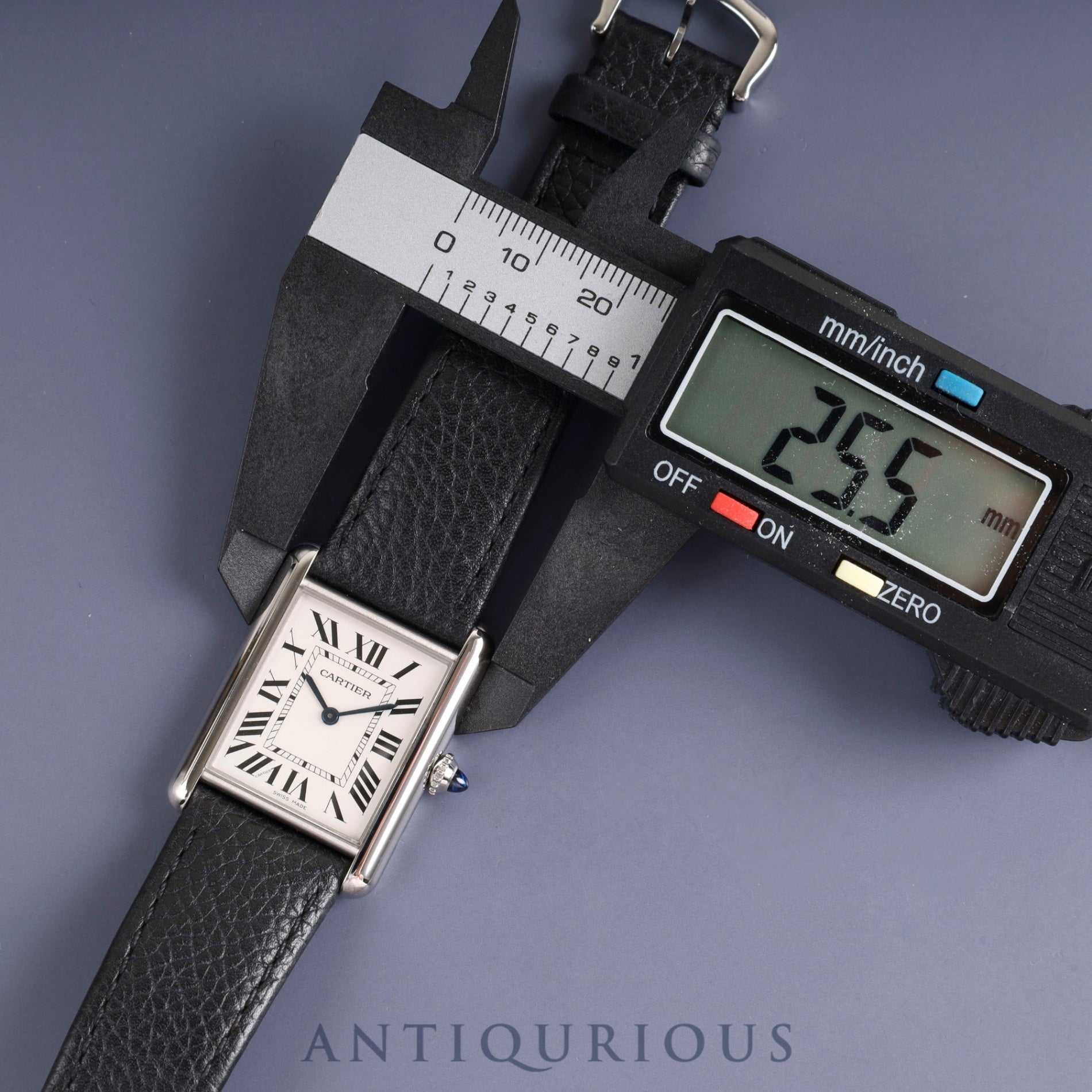 Cartier Tank Must LM WSTA0041 / 4323 Quartz Cal.157 SS Genuine leather strap Genuine buckle (SS) Silver Roman dial Box Booklet Warranty (2021) Overhauled