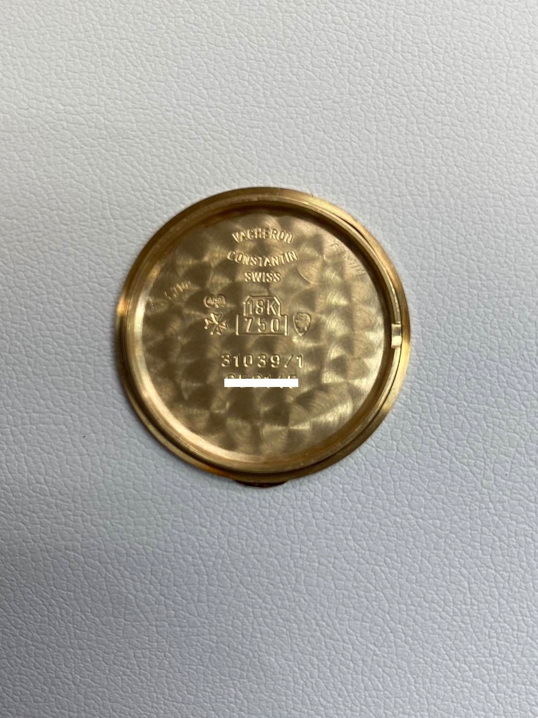 Vacheron Constantin Essential 31039/1 Manual winding Cal.1132.2 YG Leather Genuine buckle (750) White dial Overhauled