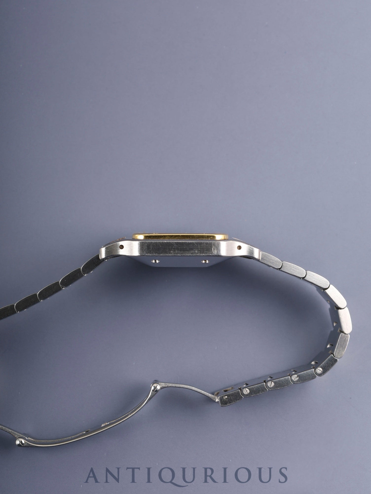 Cartier Santos Carrée LM 2961 Automatic Cal.ETA2671 SS/YG SS/YG White Roman Dial (SWISS marking) Box, Booklets, International Lifetime Guarantee (1981 / with name), Cartier Repair Invoice (2000) Overhauled