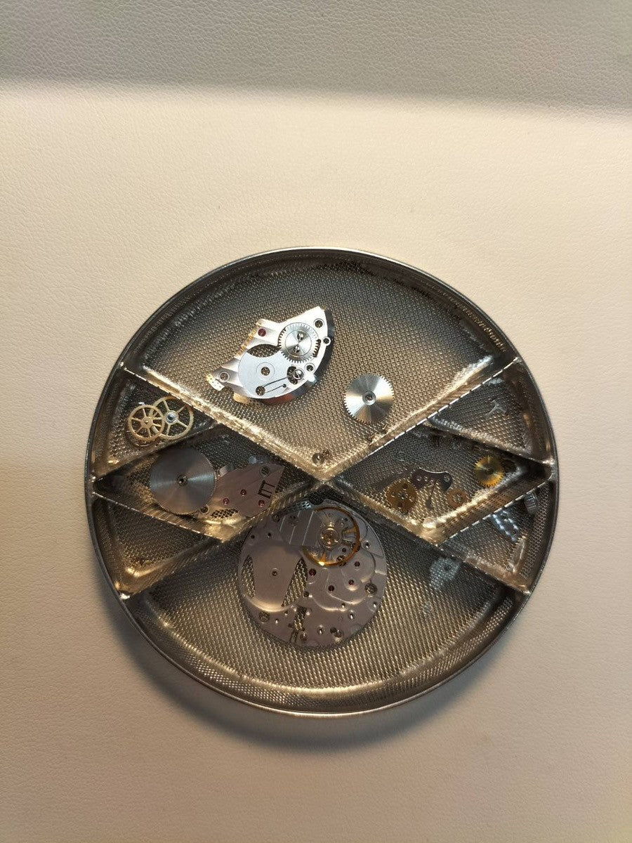 ダンヒル センテナリー クッションケース 115 手巻き Cal.7001 革 純正尾錠(SS)シルバーアラビア文字盤 箱 保証書(1996年)オーバーホール済み