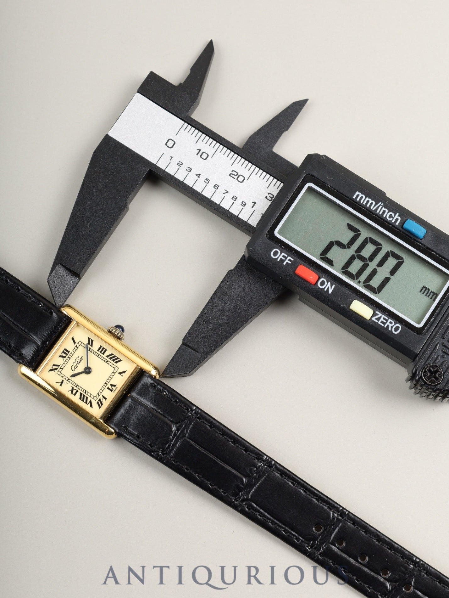 カルティエ マストタンク SM 手巻き Cal.78-1/ETA2512 SV925 純正尾錠(GP) アイボリーローマン文字盤(SWISS表記)オーバーホール済み