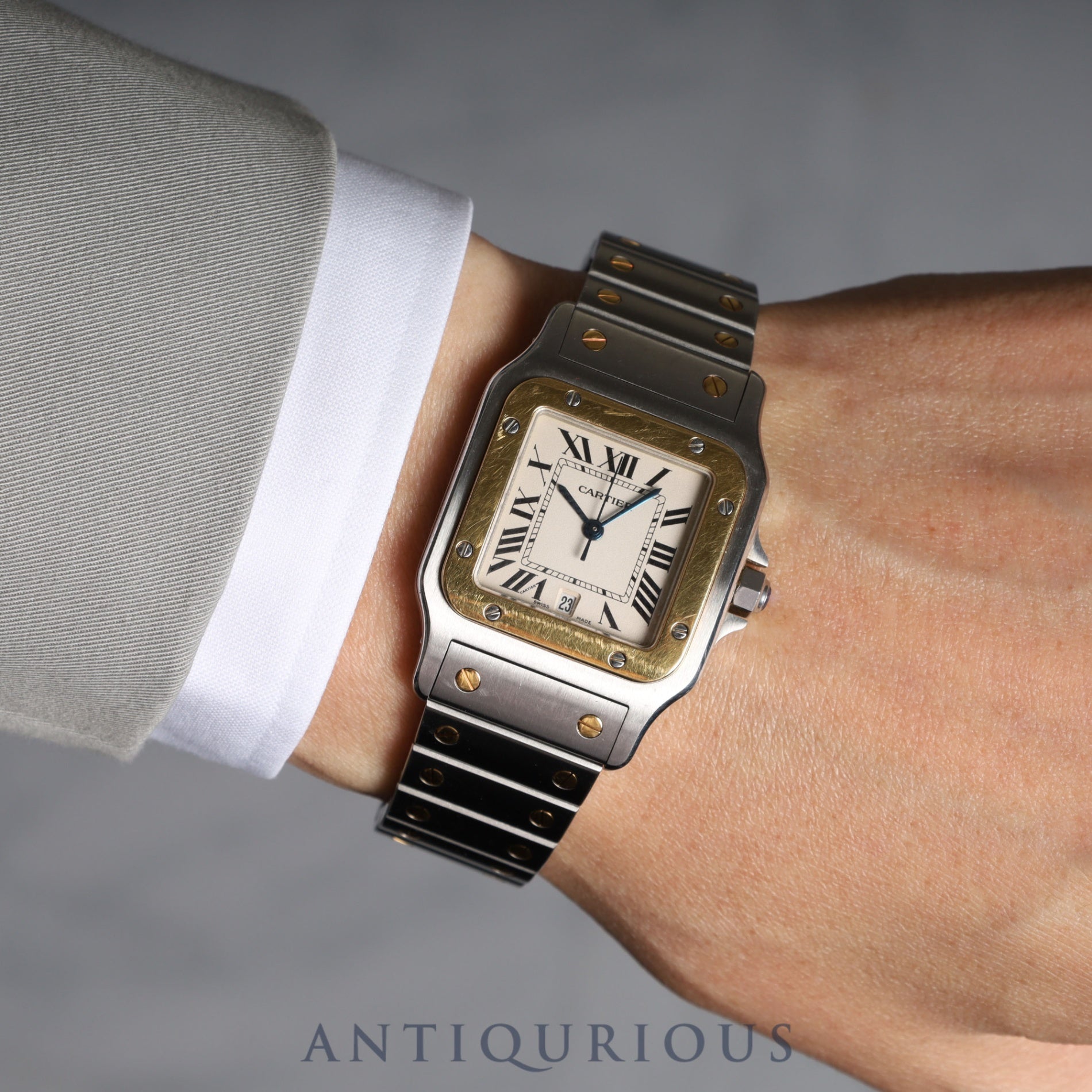Cartier Santos Galbee LM W20011C4 Quartz SS/YG SS/YG White Dial Box