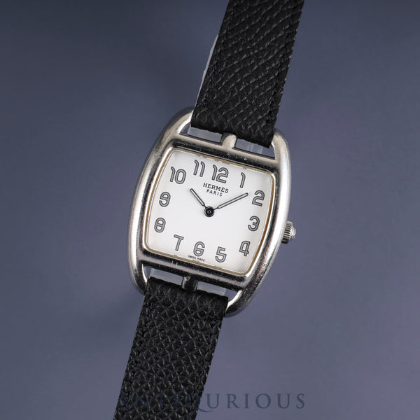 エルメス ケープコッド トノー CT1.210 クォーツ Cal.976.001 SS 革 純正尾錠(SS)ホワイト文字盤 箱 保証書(日付未記入)オーバーホール済み