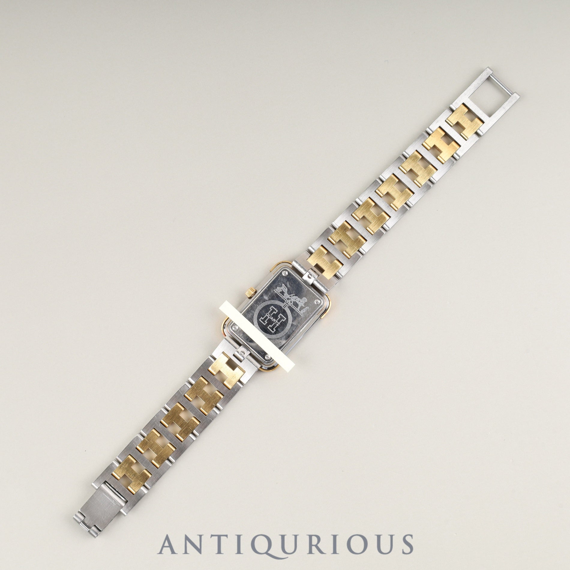 エルメス クロアジュール CR1.240 クォーツ Cal.976.001 SS/GP SS/GP ホワイト文字盤 オーバーホール済み