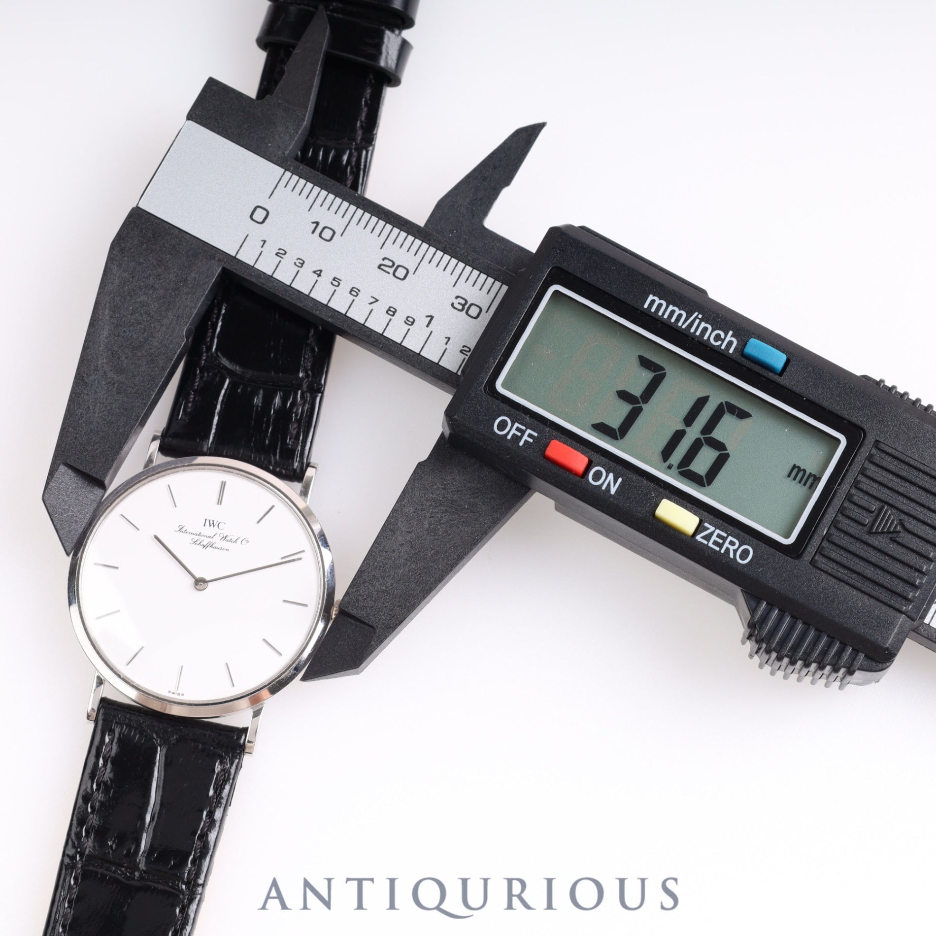 IWC Portofino Manual Winding Cal.1852 WG Leather White Dial 31.6mm IWC